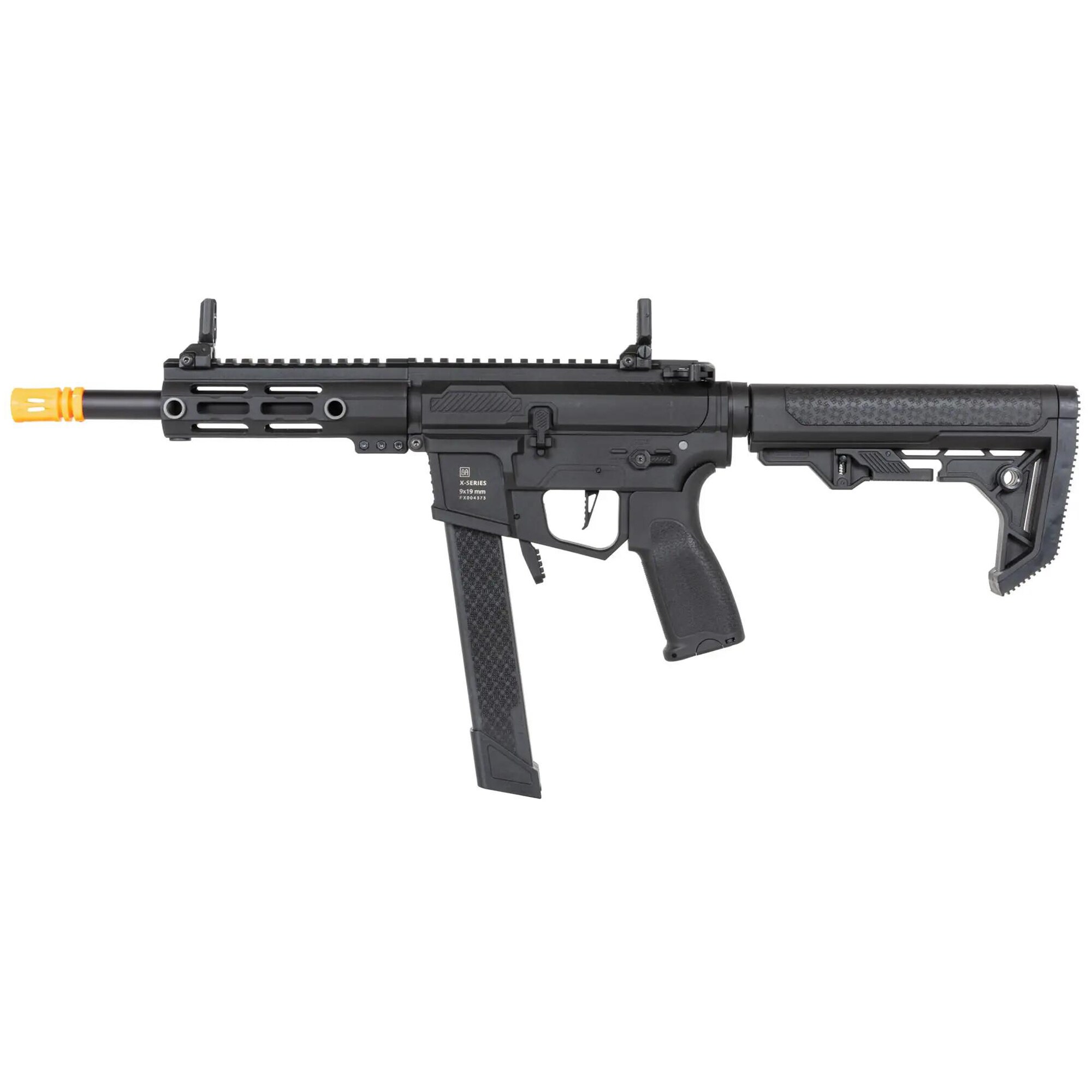 Пістолет-кулемет AEG Specna Arms SA-FX01 Flex HAL ETU з помаранчевим дульним пристроєм - Black