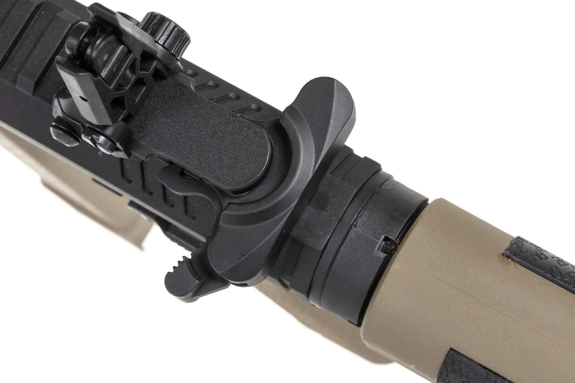 Пістолет-кулемет AEG Specna Arms SA-FX01 Flex HAL ETU з помаранчевим дульним пристроєм - Half-Tan