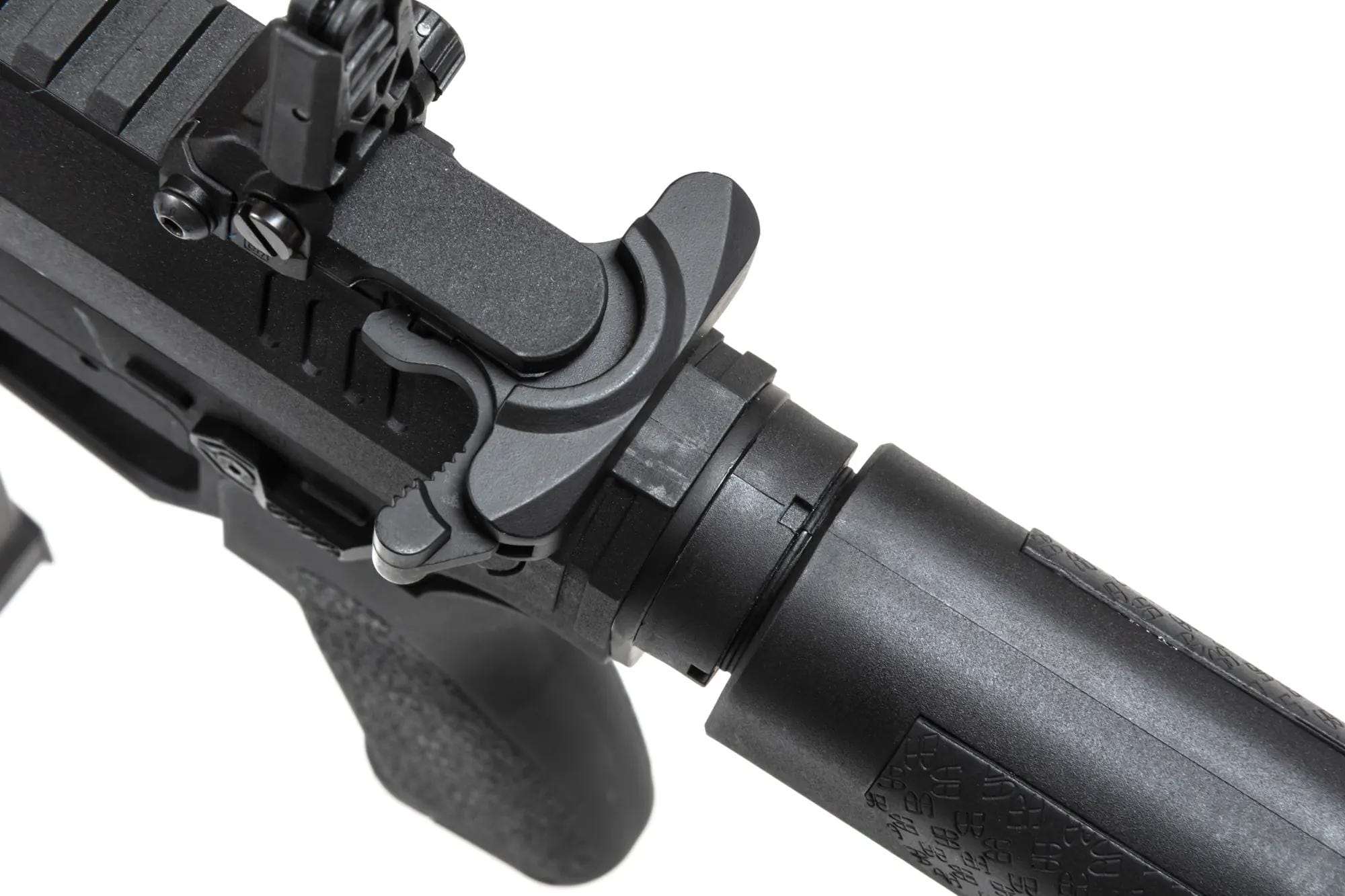 Пістолет-кулемет AEG Specna Arms SA-FX02 Flex HAL ETU з помаранчевим дульним пристроєм - Black