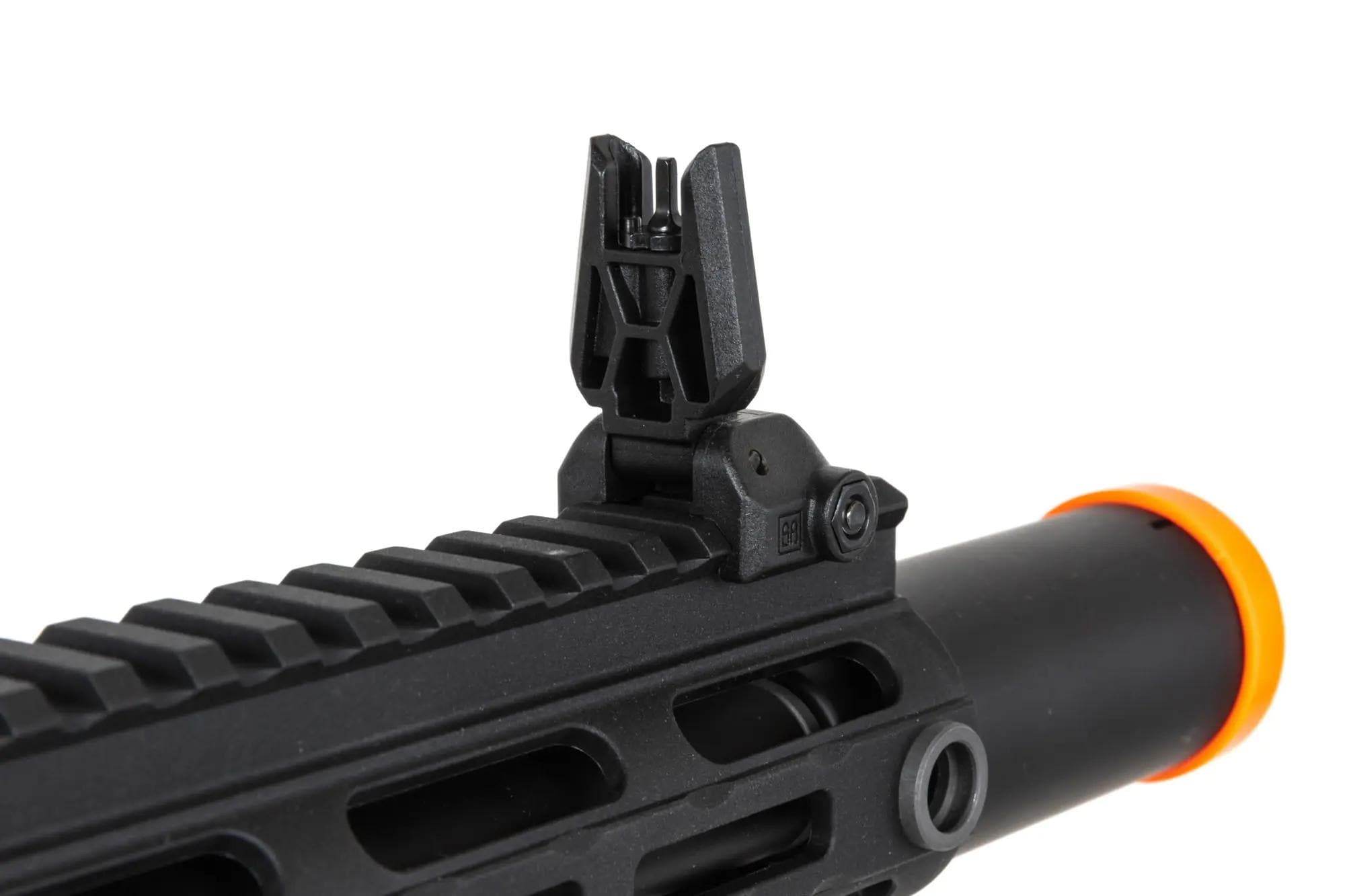 Пістолет-кулемет AEG Specna Arms SA-FX02 Flex HAL ETU з помаранчевим дульним пристроєм - Black