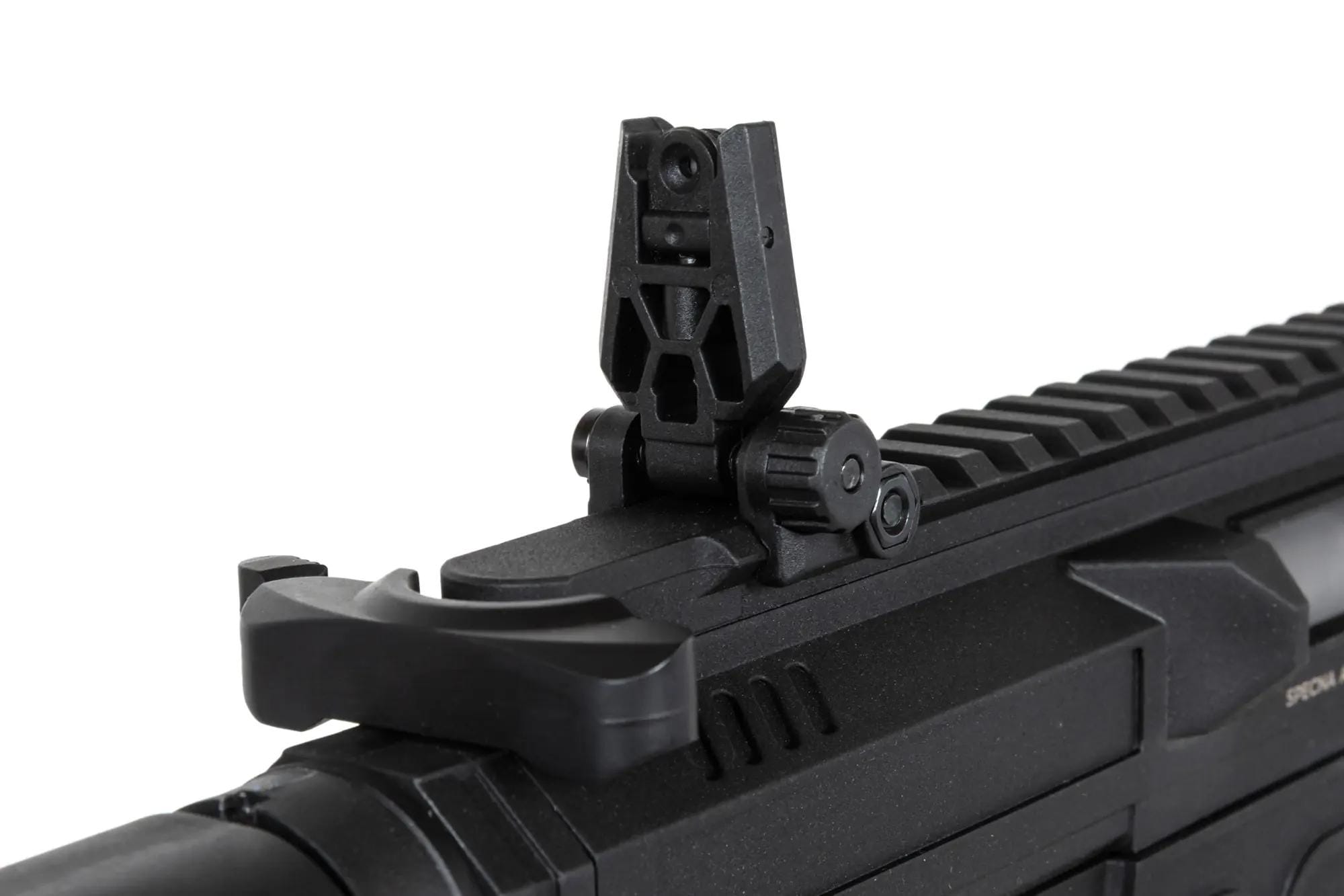 Пістолет-кулемет AEG Specna Arms SA-FX02 Flex HAL ETU з помаранчевим дульним пристроєм - Black