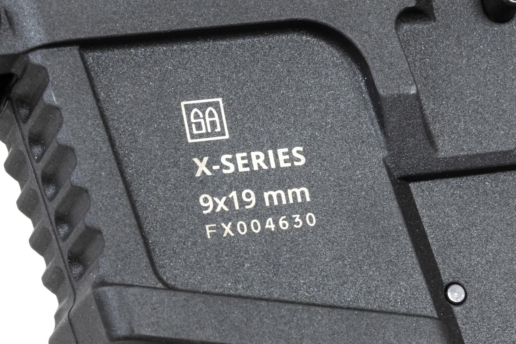 Пістолет-кулемет AEG Specna Arms SA-FX02 Flex HAL ETU з помаранчевим дульним пристроєм - Black