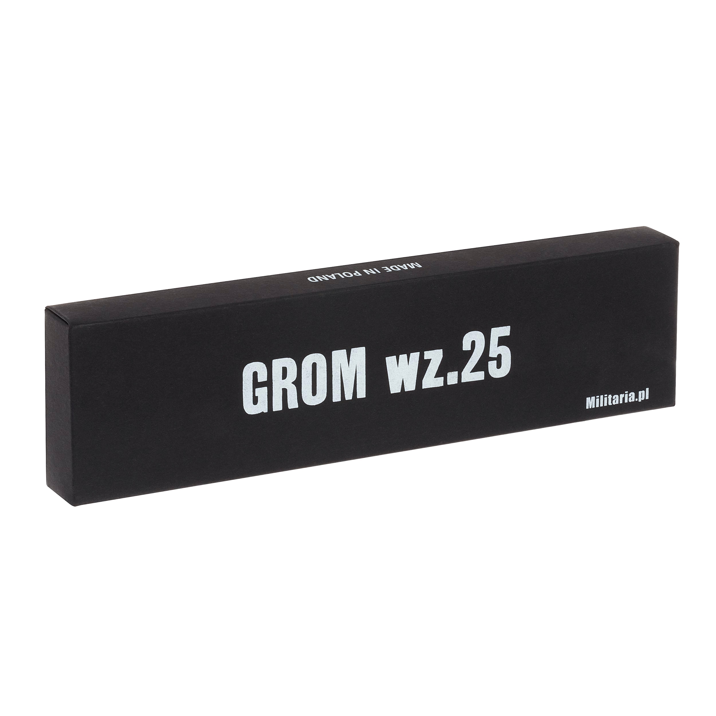 Za-Pas WZ.25 Grom Stonewashed Fixed Blade Knife - Black