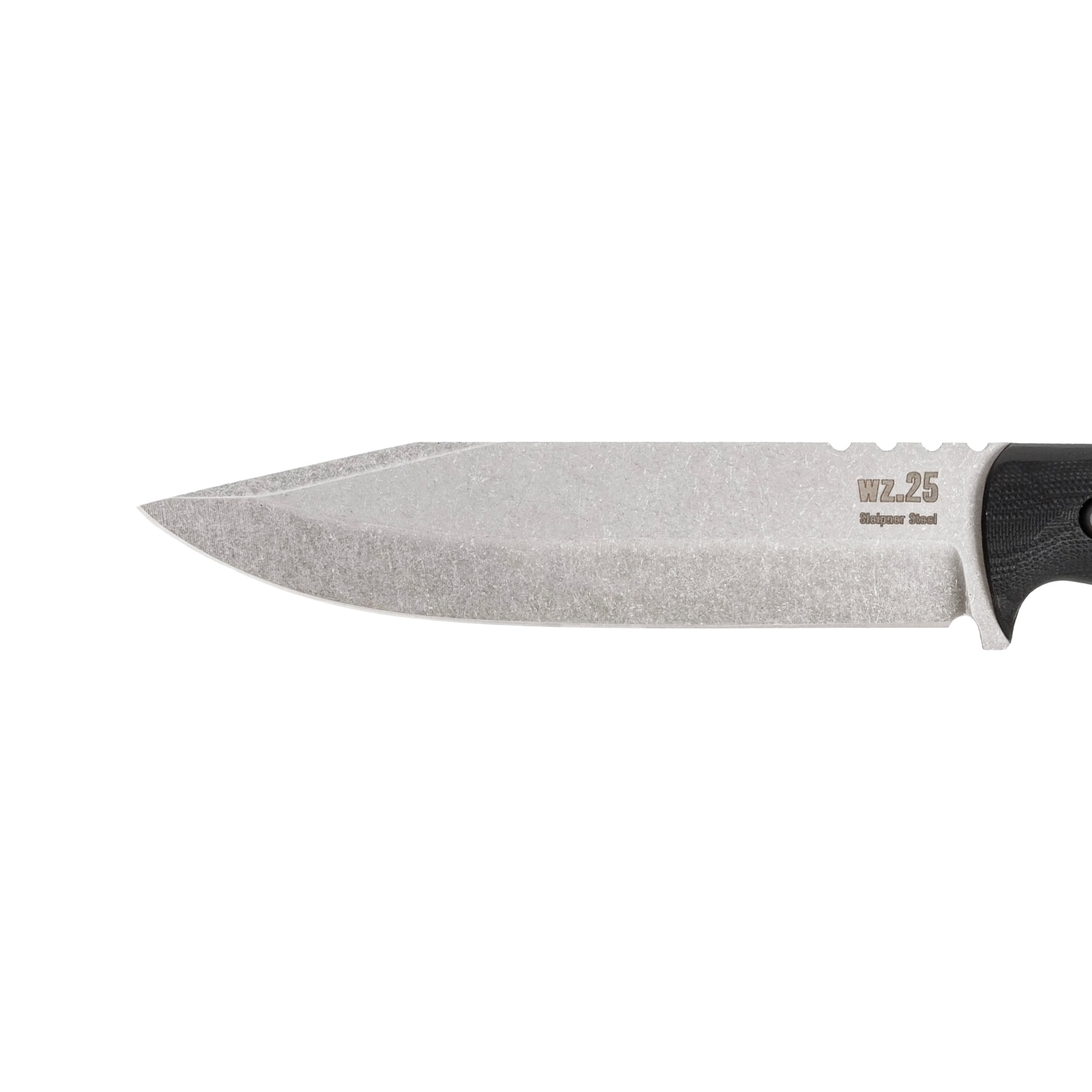 Za-Pas WZ.25 Grom Stonewashed Fixed Blade Knife - Black
