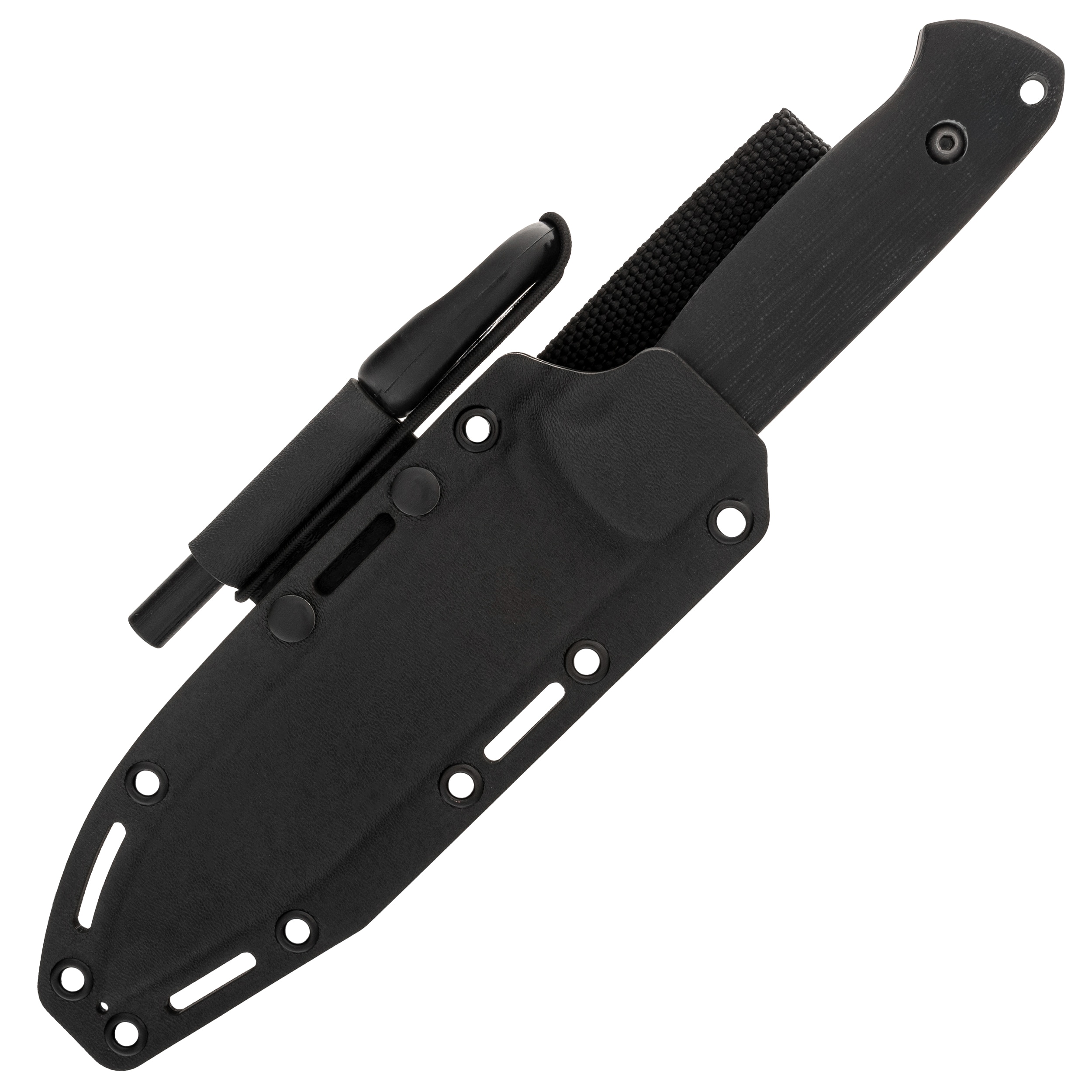 Za-Pas WZ.25 Grom Plus Kydex Stonewashed Fixed Blade Knife - black