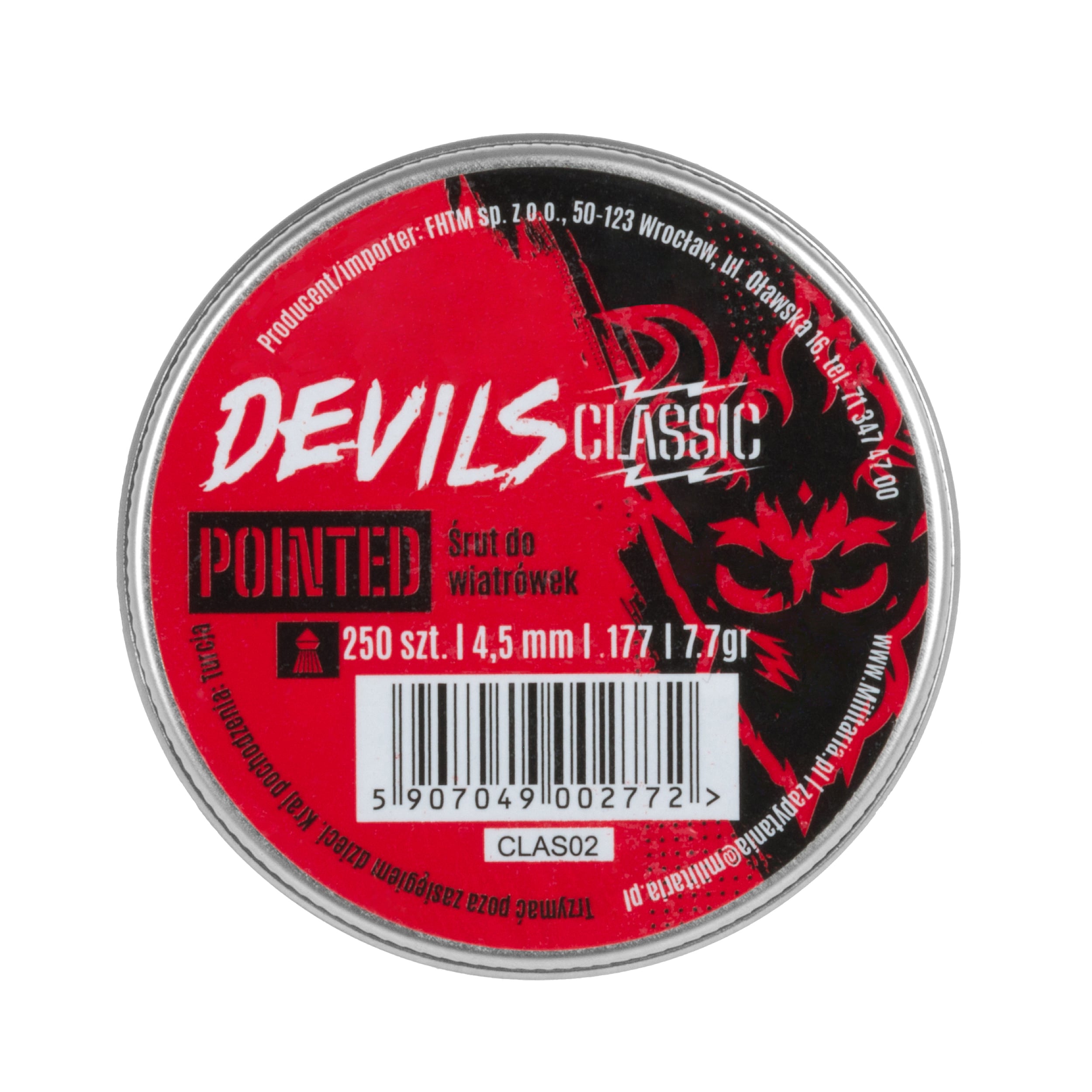Śrut Devils Classic Pointed 4,5 mm 250 szt.