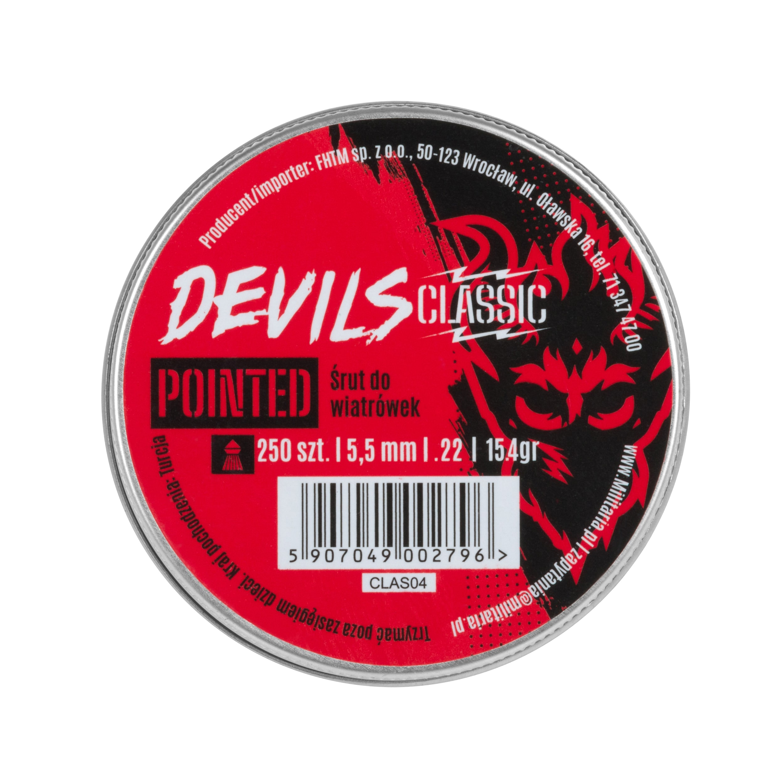 Śrut Devils Classic Pointed 5,5 mm 250 szt.