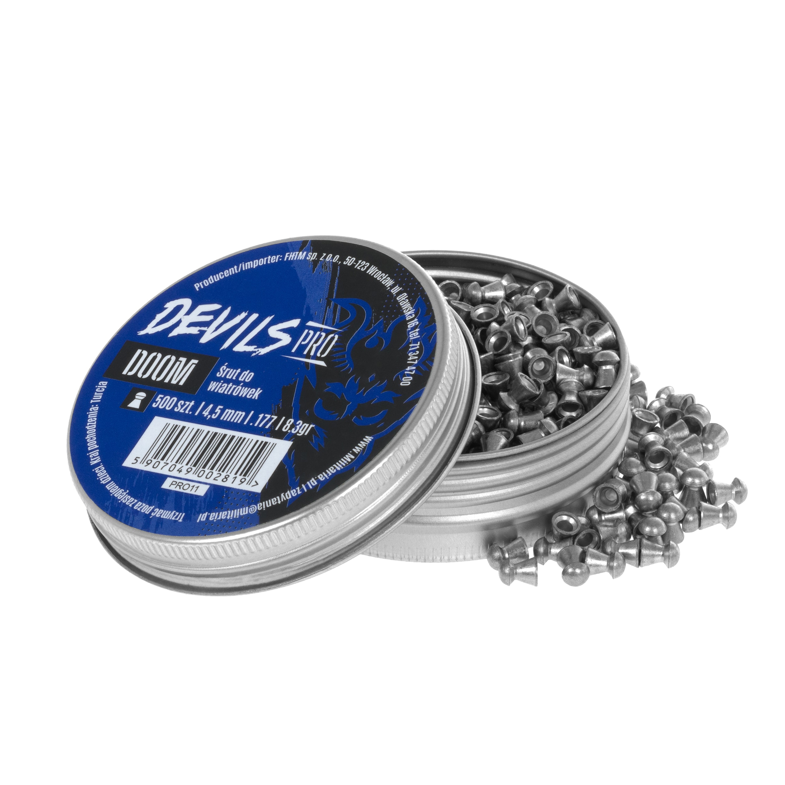 Śrut Devils Pro Doom 4,5 mm 8,33 gr - 500 szt.