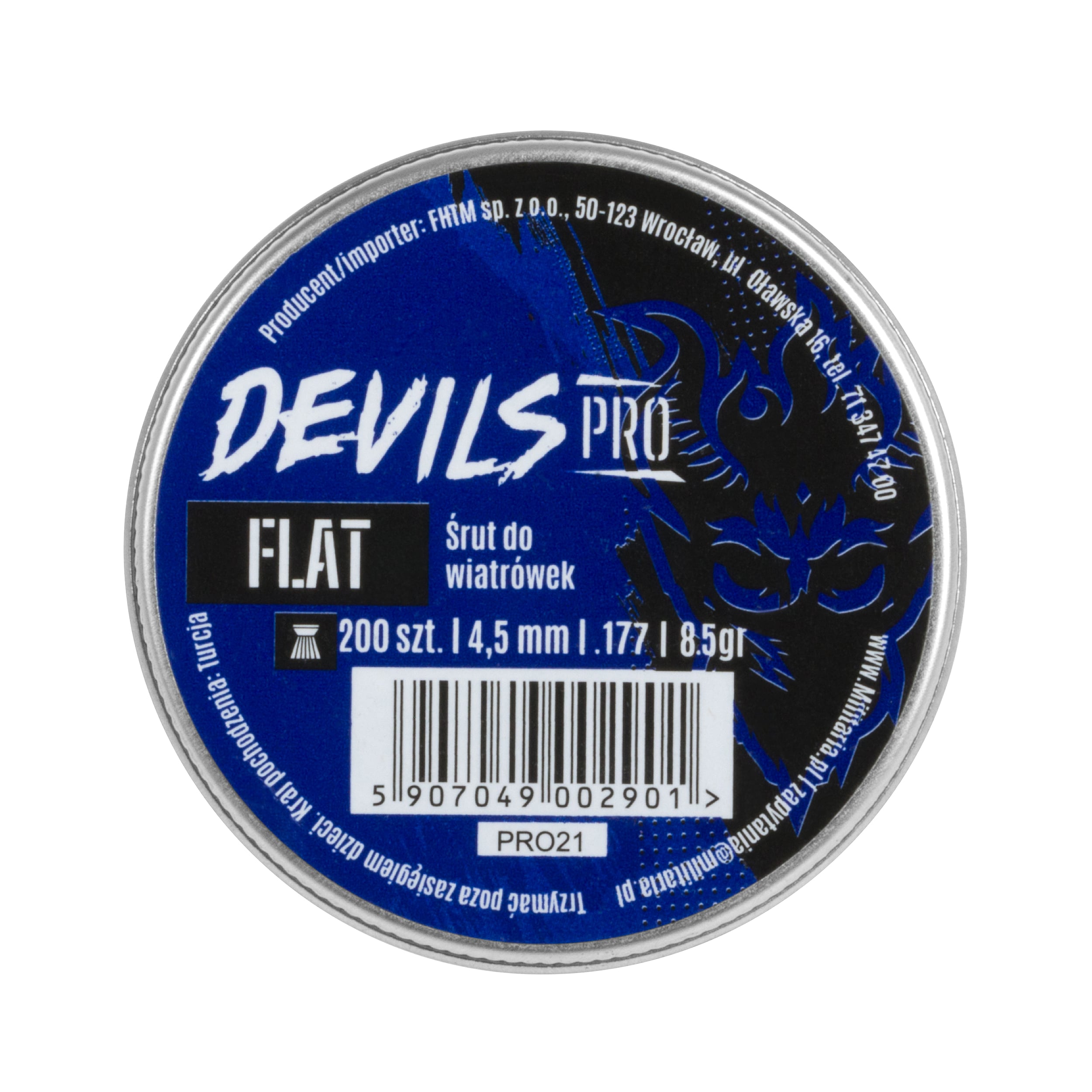 Дріб Devils Pro Match Grooved 4,5 мм 8,5 гран - 200 шт.