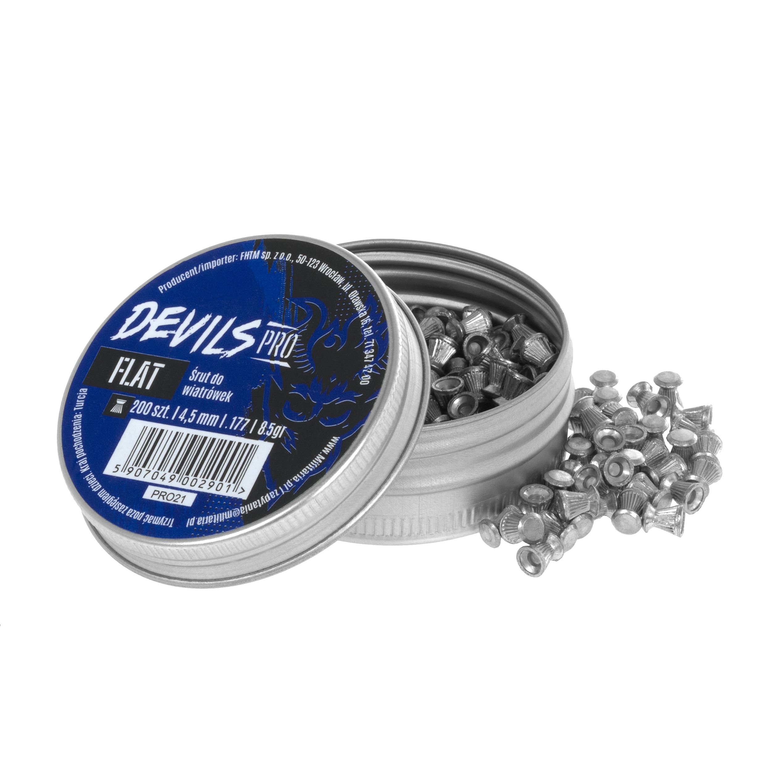 Дріб Devils Pro Match Grooved 4,5 мм 8,5 гран - 200 шт.