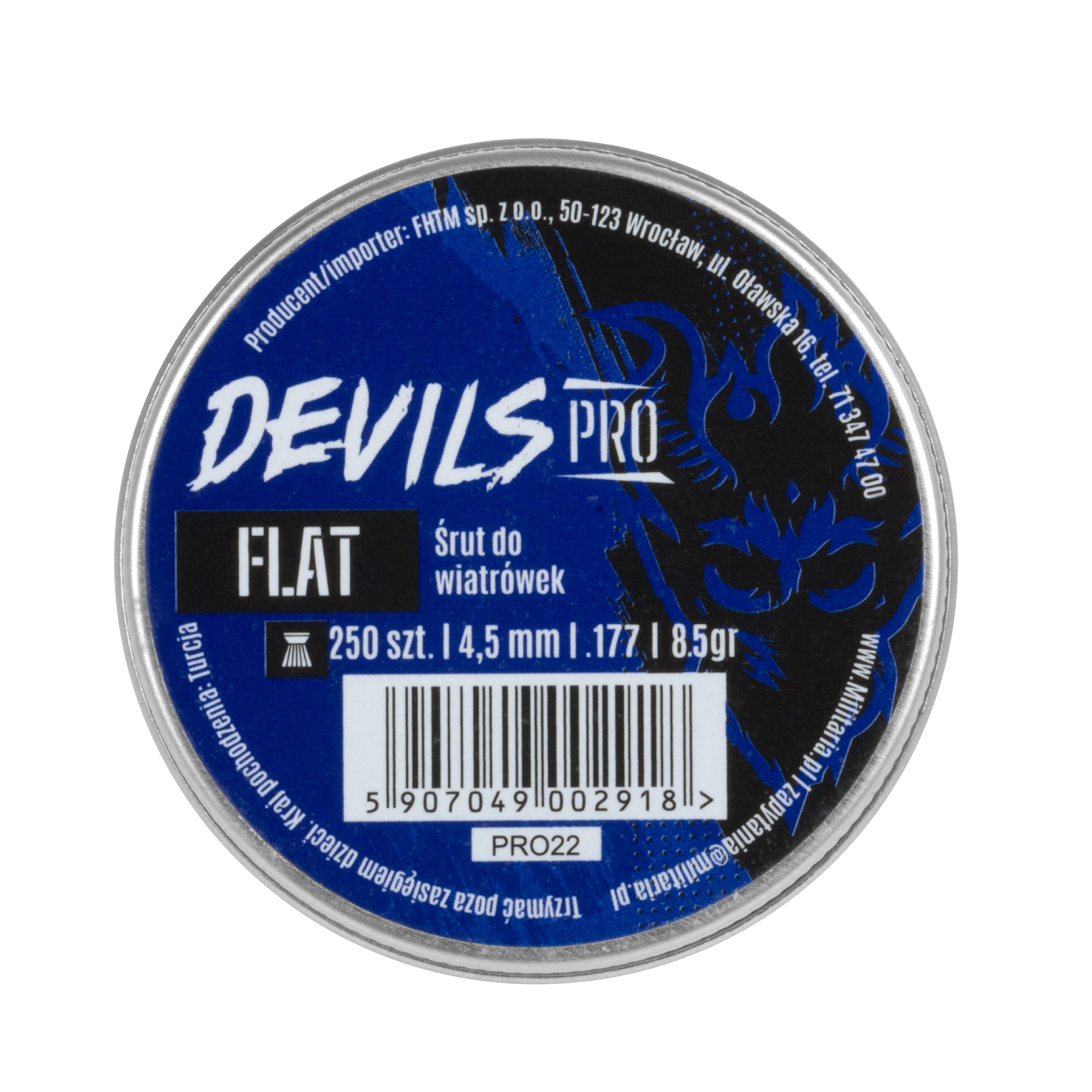 Дріб Devils Pro Match Grooved 4,5 мм 8,5 гран - 250 шт.