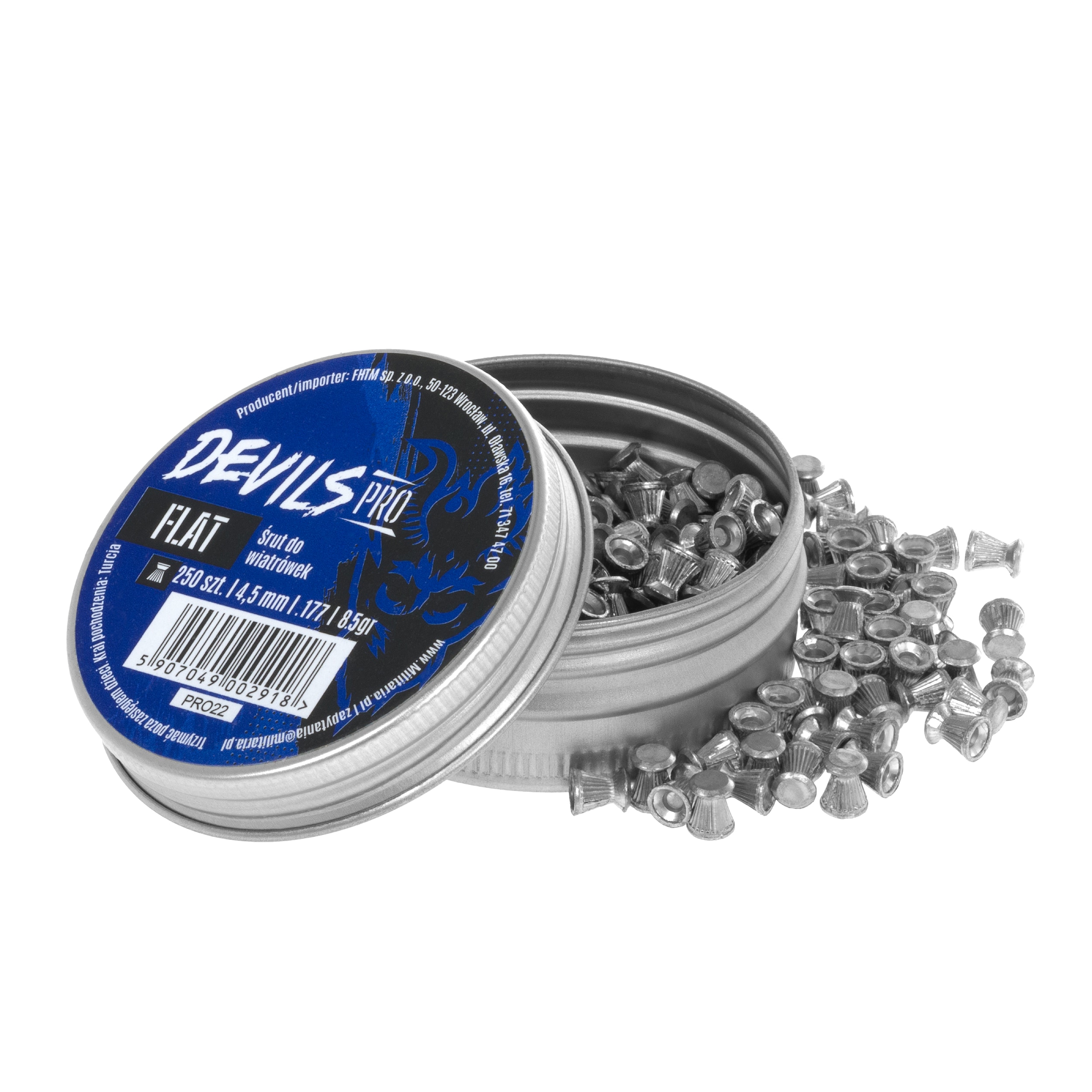 Дріб Devils Pro Match Grooved 4,5 мм 8,5 гран - 250 шт.