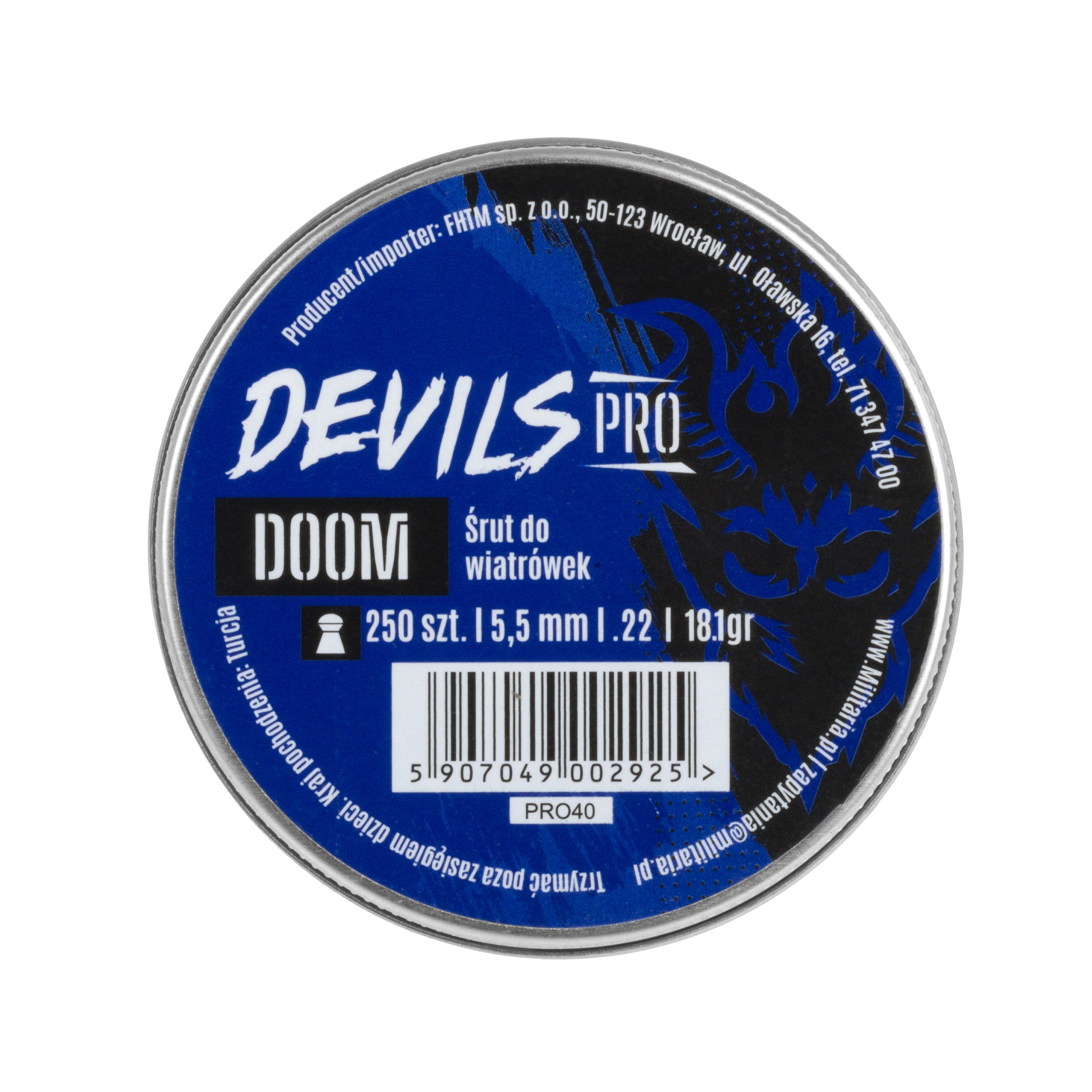 Śrut Devils Pro Doom Heavy 5,5 mm 18,13 gr - 250 szt.