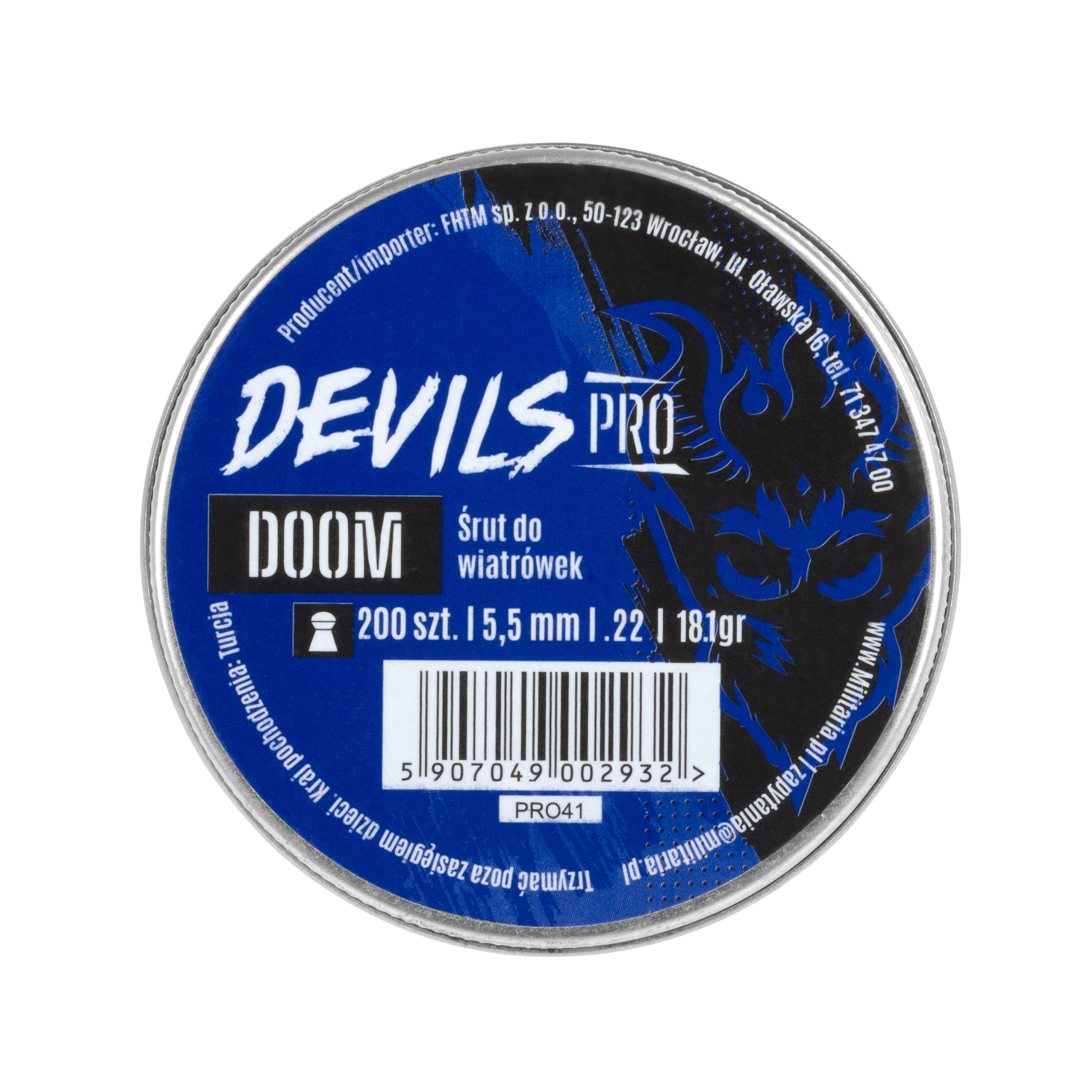 Śrut Devils Pro Doom Heavy 5,5 mm 18,13 gr - 200 szt.