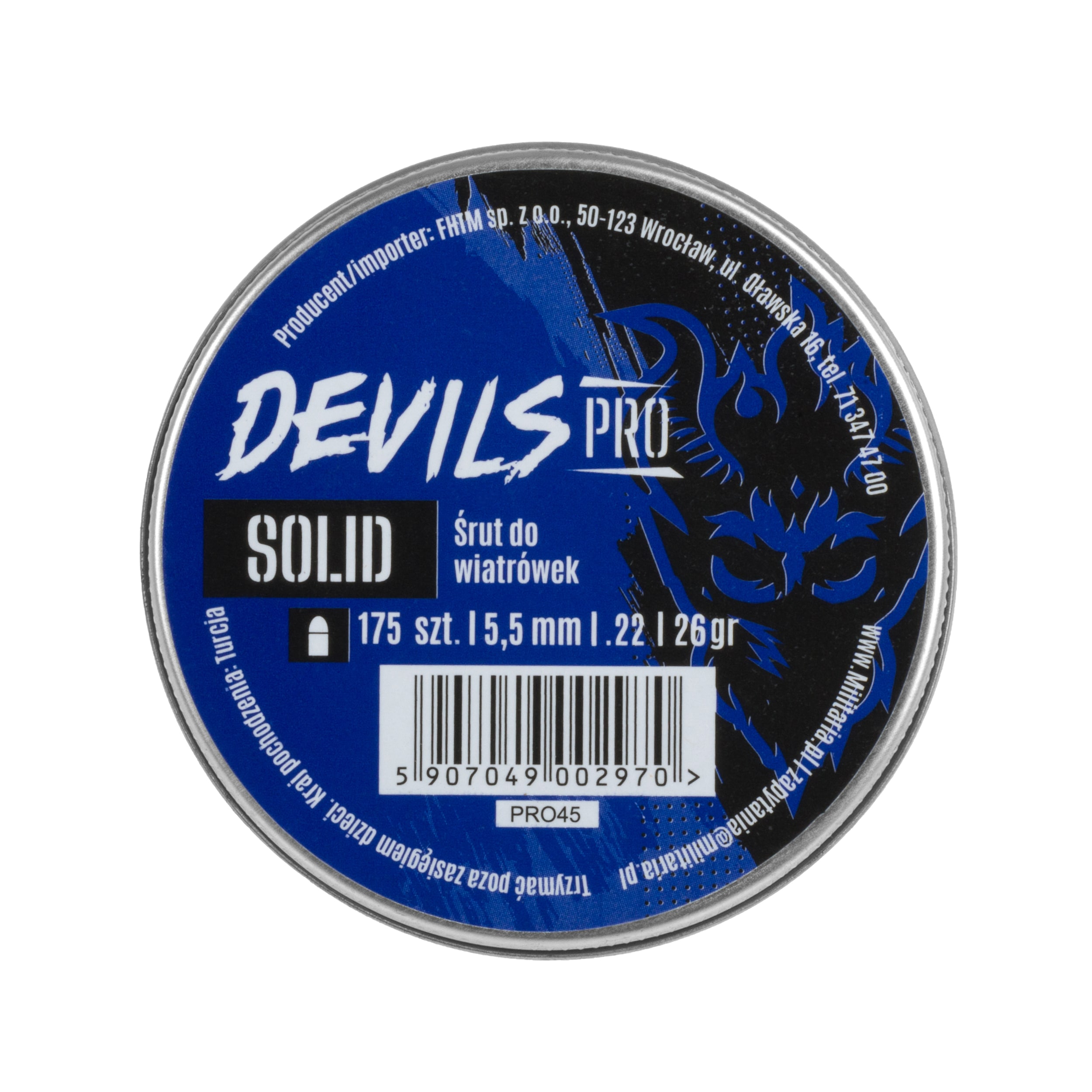 Śrut Devils Pro Solid 5,5 mm 175 szt.