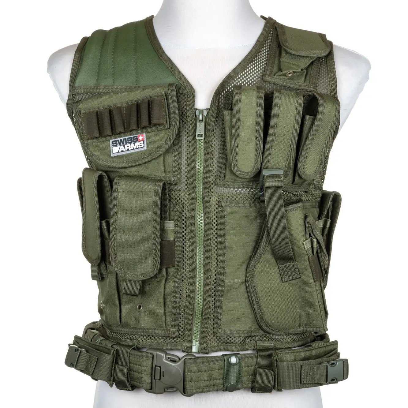 Kamizelka taktyczna Cybergun Swiss Arms Tactical BT-4 - Olive