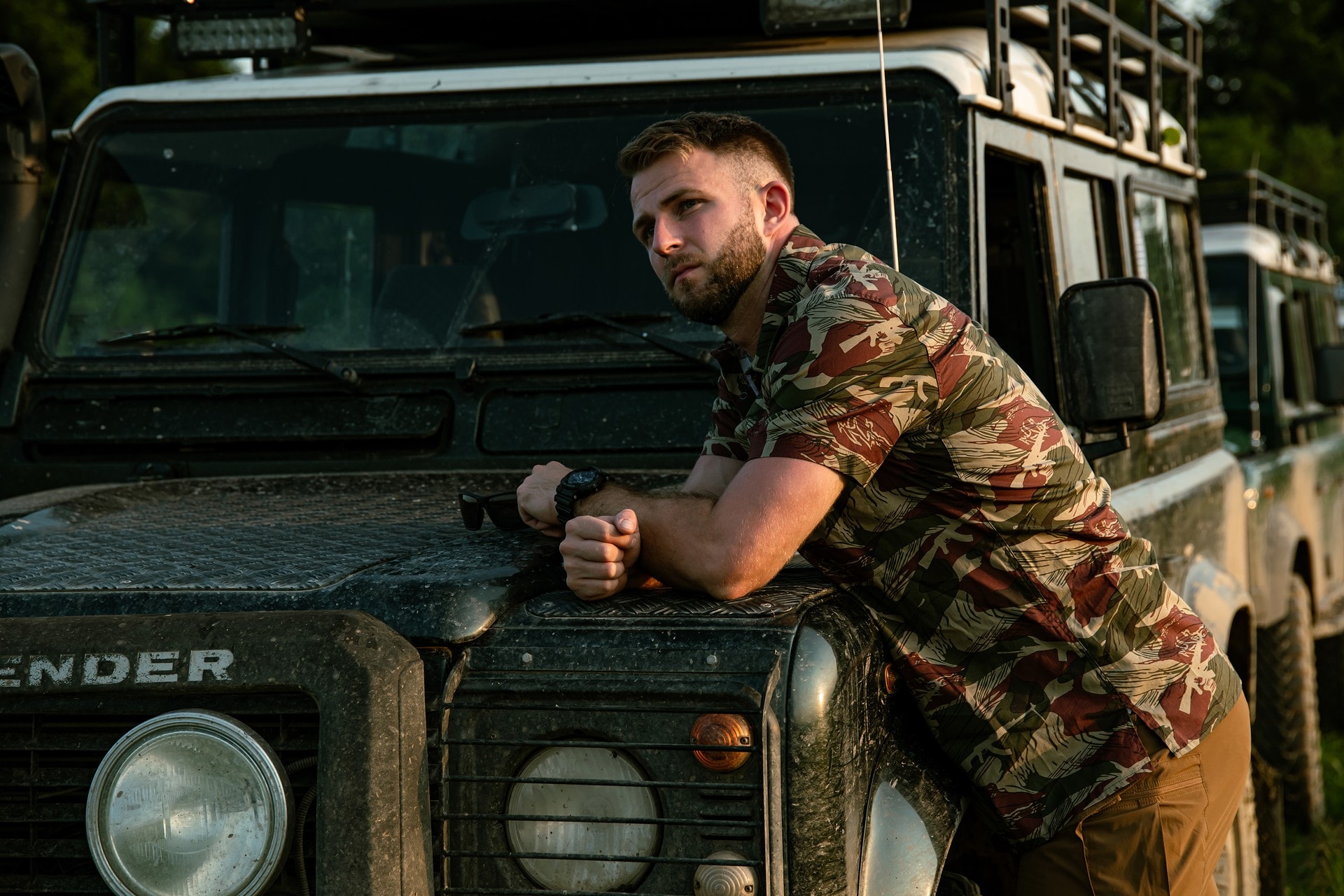 Koszula Helikon Tactical Hawaiian Short Sleeve - Brushstroke Camo