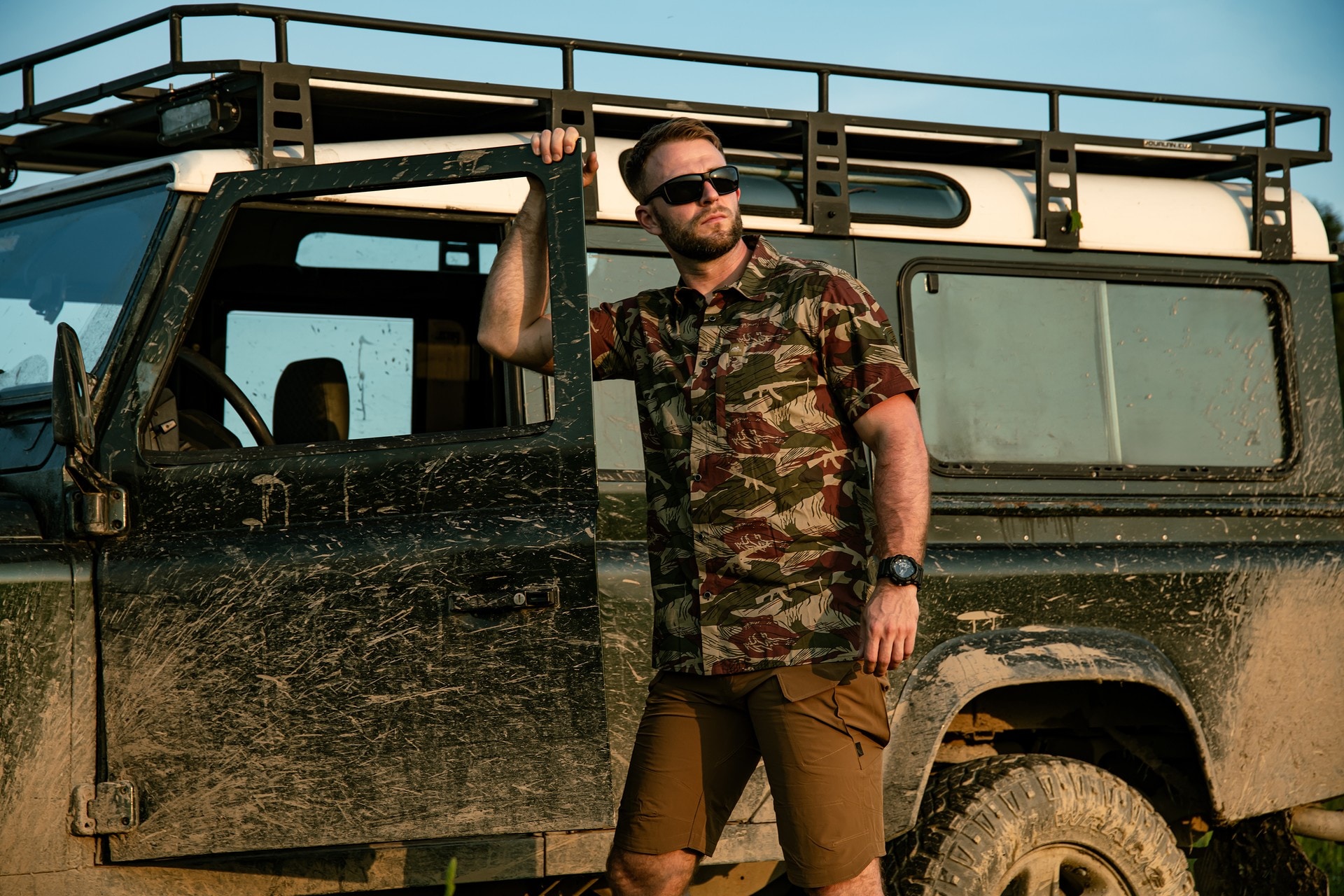 Koszula Helikon Tactical Hawaiian Short Sleeve - Brushstroke Camo