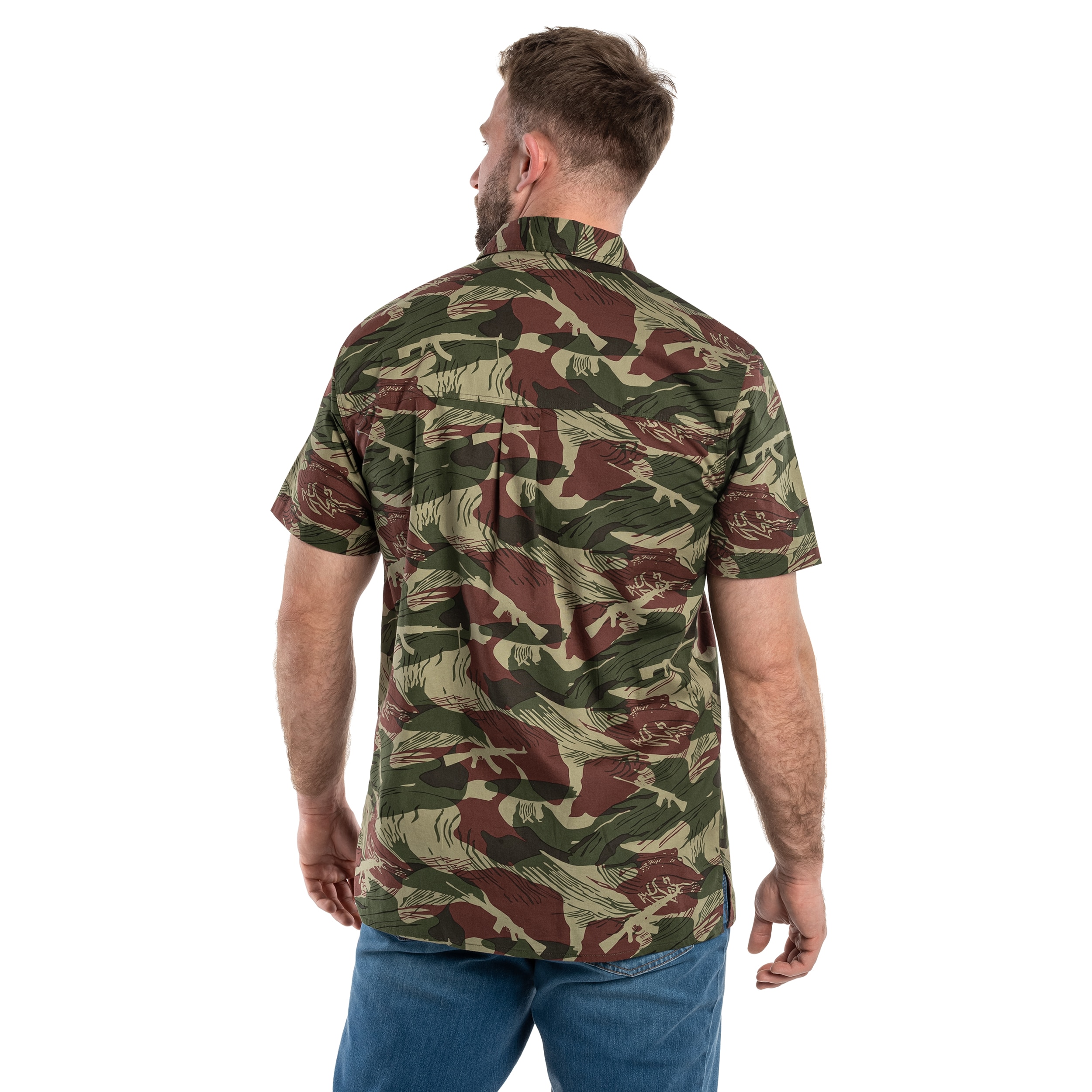 Koszula Helikon-Tex Tactical Hawaiian Short Sleeve - Brushstroke Camo