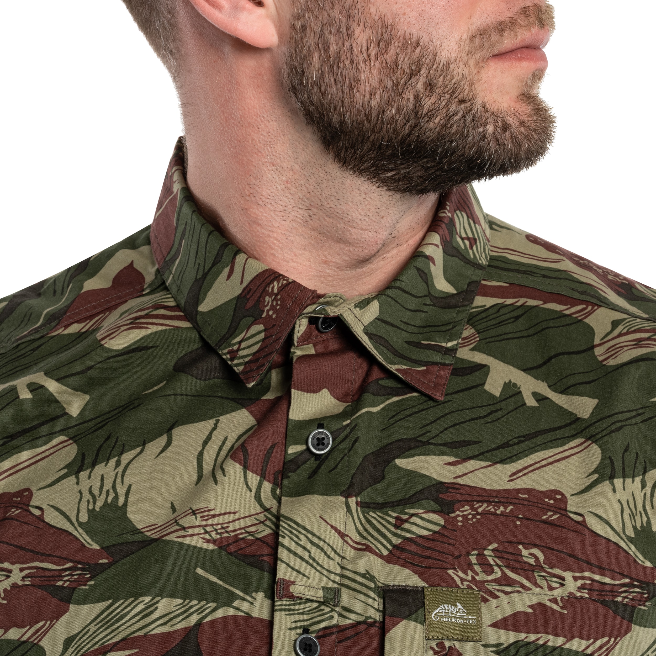 Koszula Helikon-Tex Tactical Hawaiian Short Sleeve - Brushstroke Camo