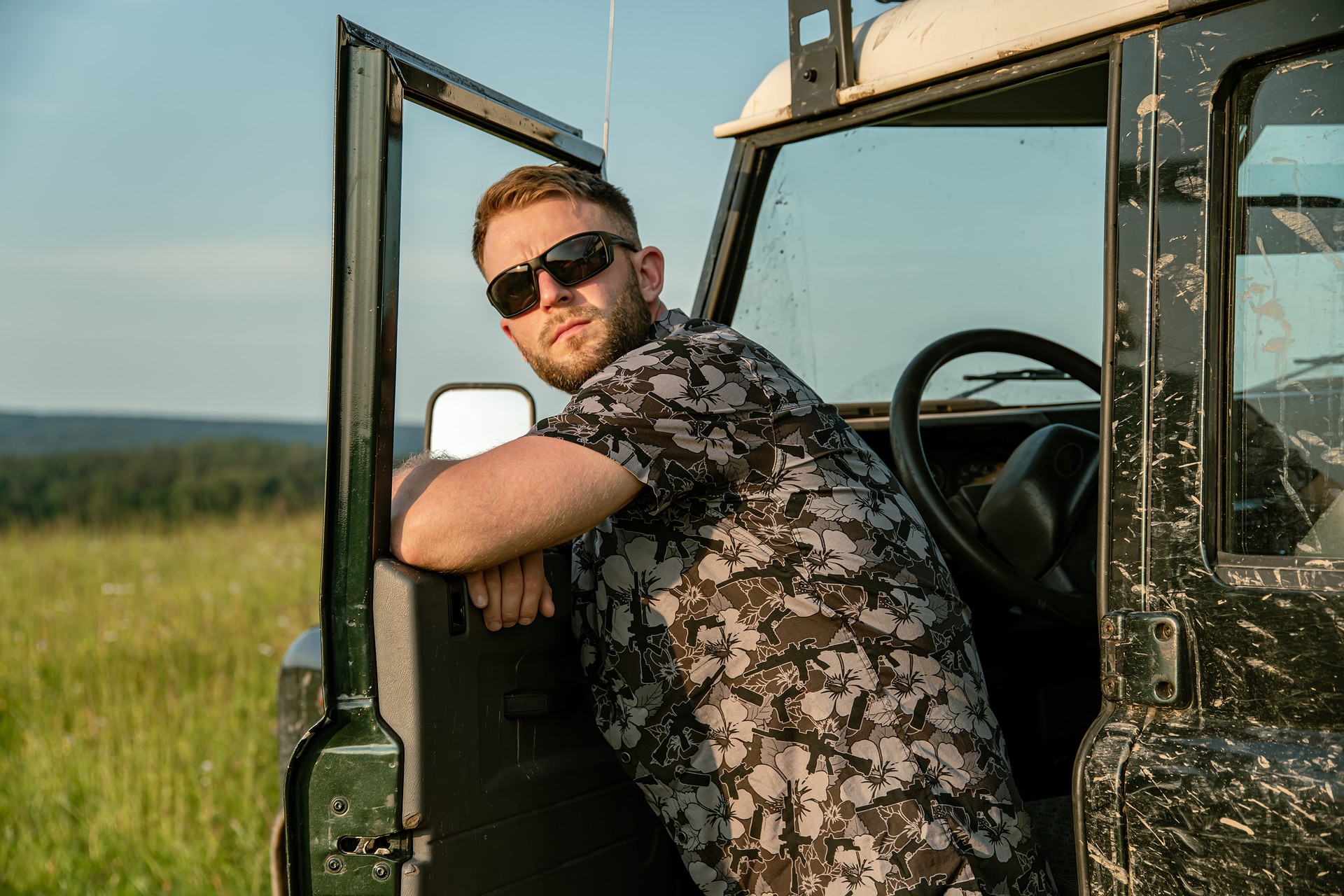 Сорочка Helikon-Tex Tactical Hawaiian Short Sleeve - Dark Ops