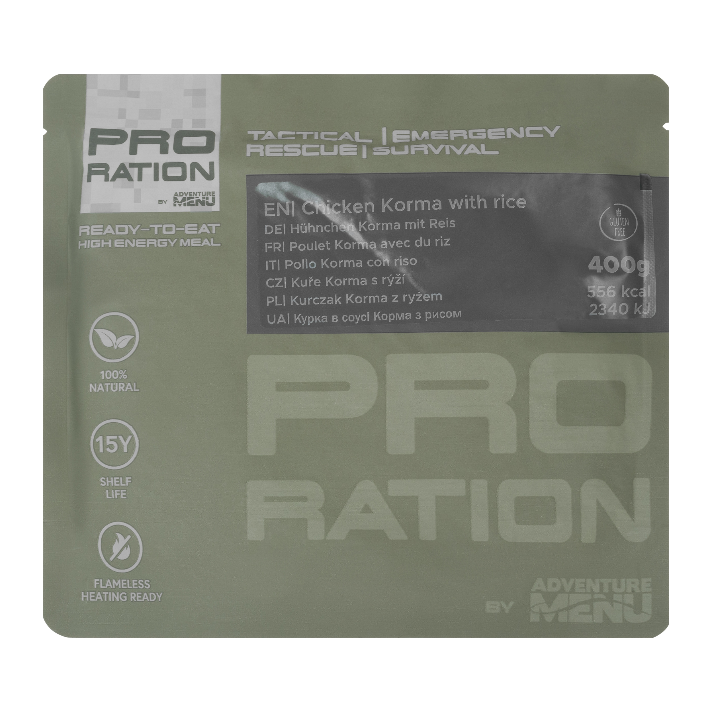 Danie gotowe Pro Ration Kurczak korma z ryżem 400 g