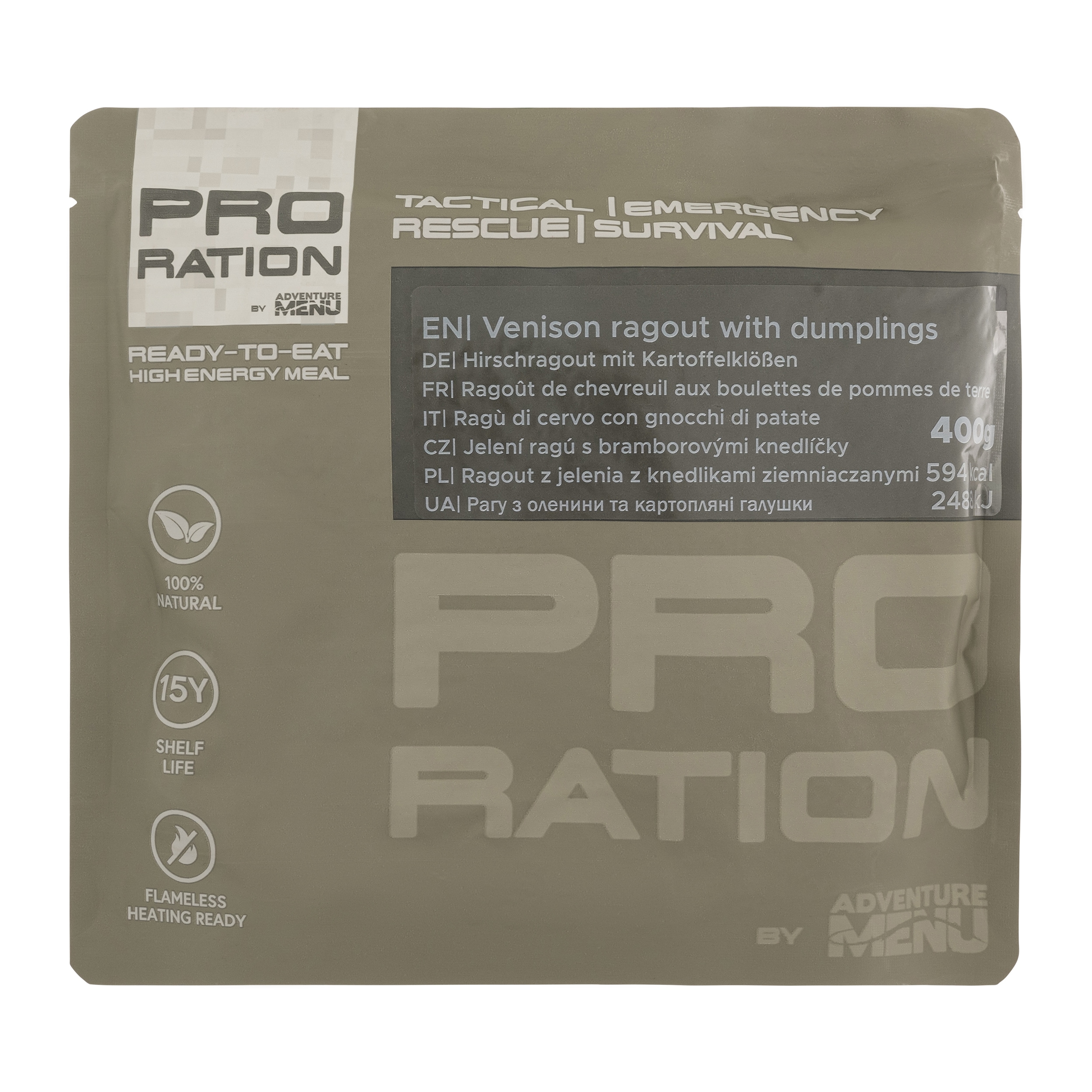 Danie gotowe Pro Ration Ragout z jelenia z knedlikami ziemniaczanymi 400 g