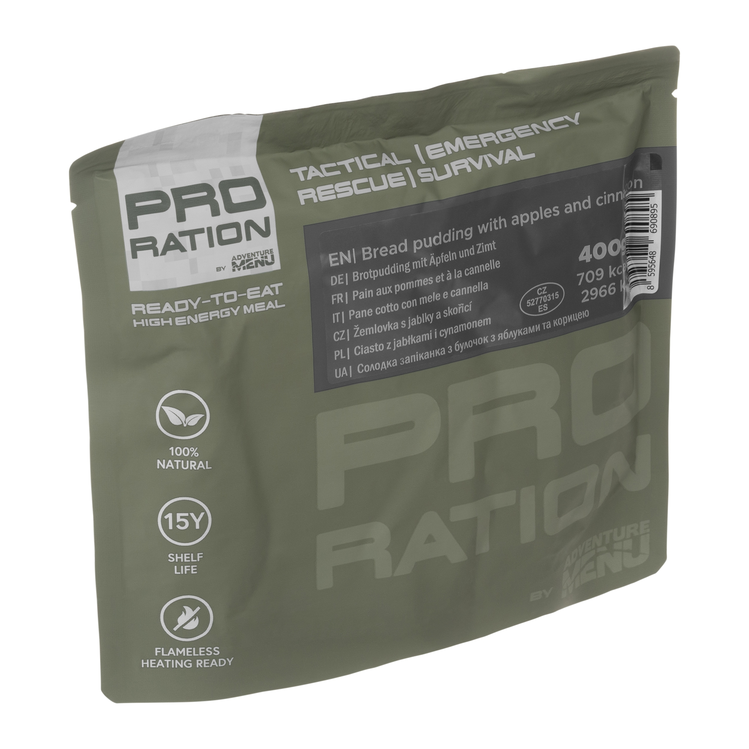 Pro Ration Ready-to-eat meal bread pudding with apples and cinnamon 400 g