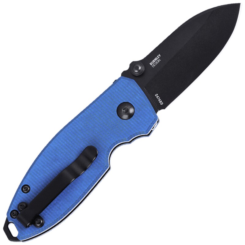 Nóż składany CRKT Squid Button Lock - Blue