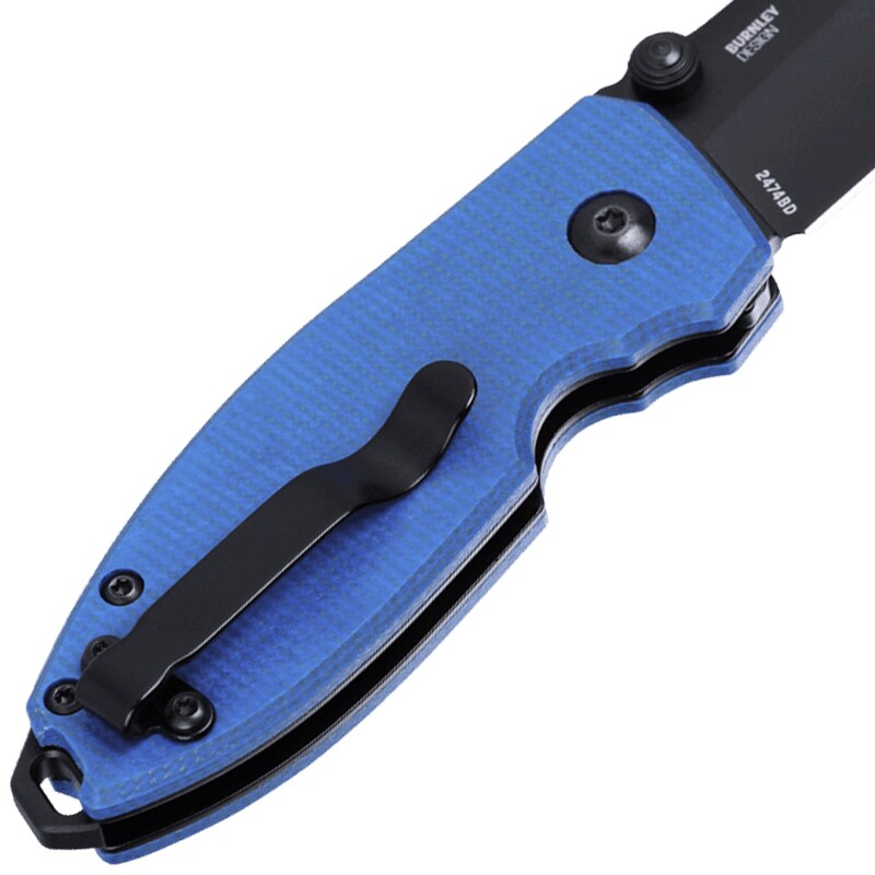 Nóż składany CRKT Squid Button Lock - Blue