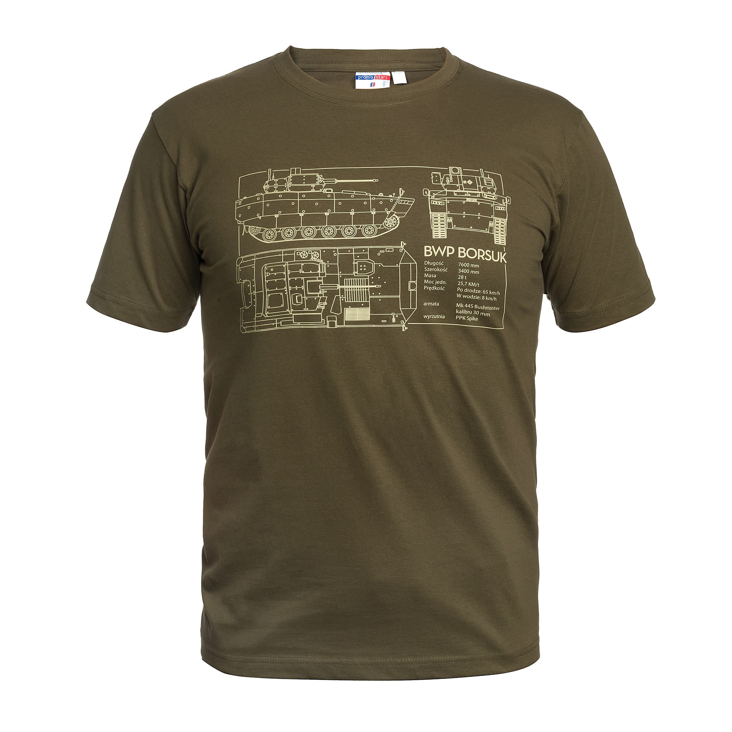 Koszulka T-Shirt Borsuk - Olive