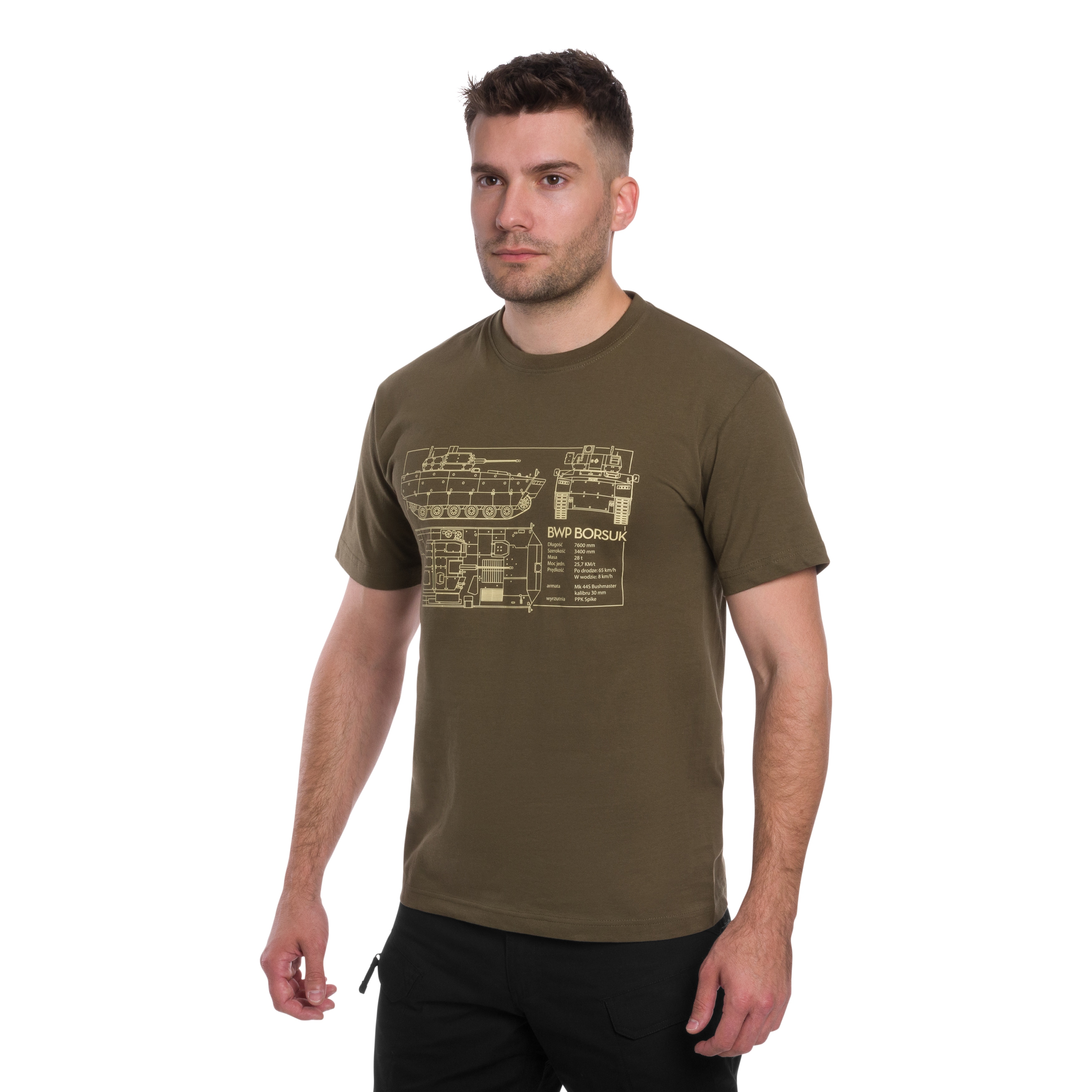 Koszulka T-Shirt Borsuk - Olive