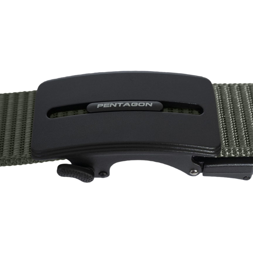 Pas Pentagon Regal Belt 35 mm - Black/Olive Green