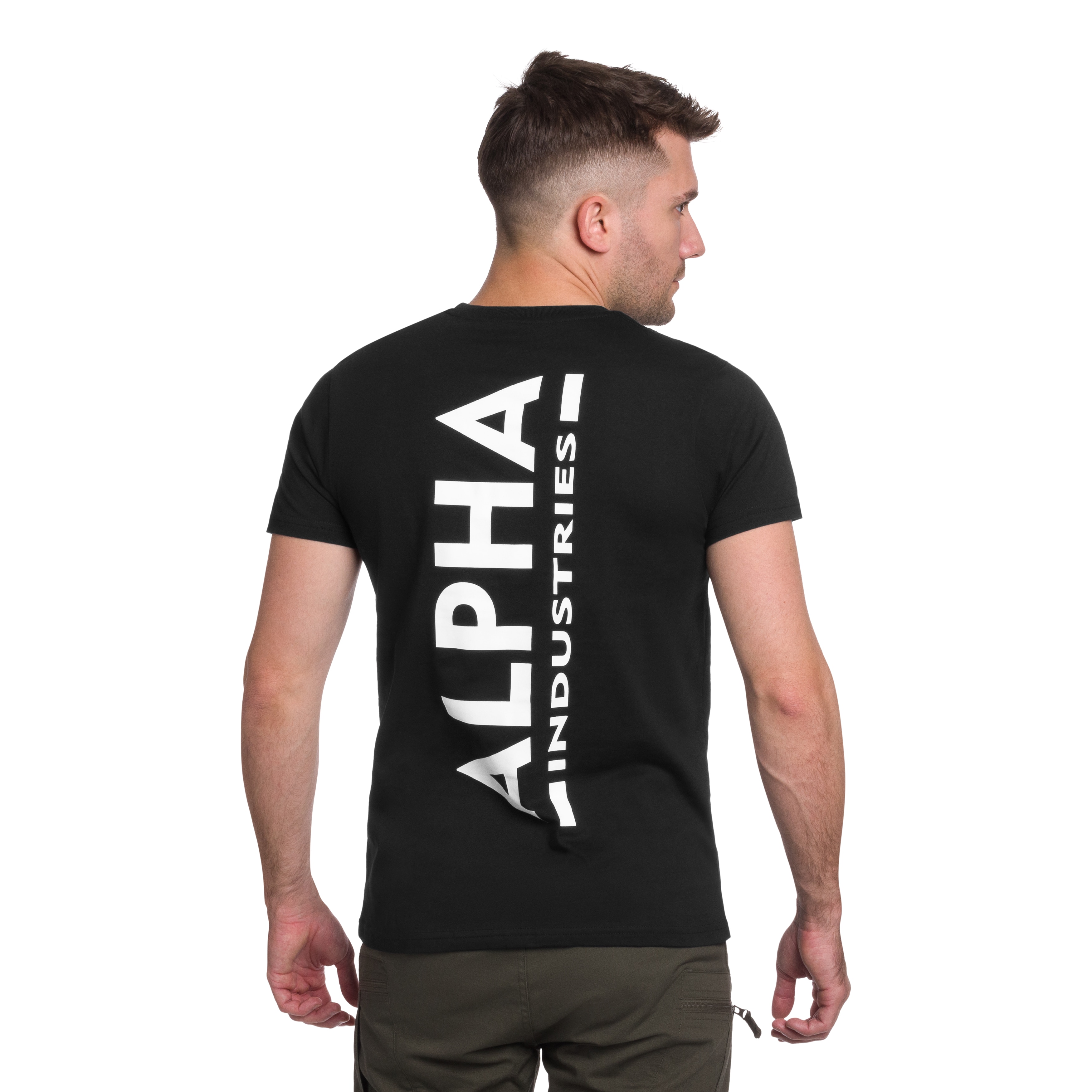Koszulka T-Shirt Alpha Industries Backprint - Black