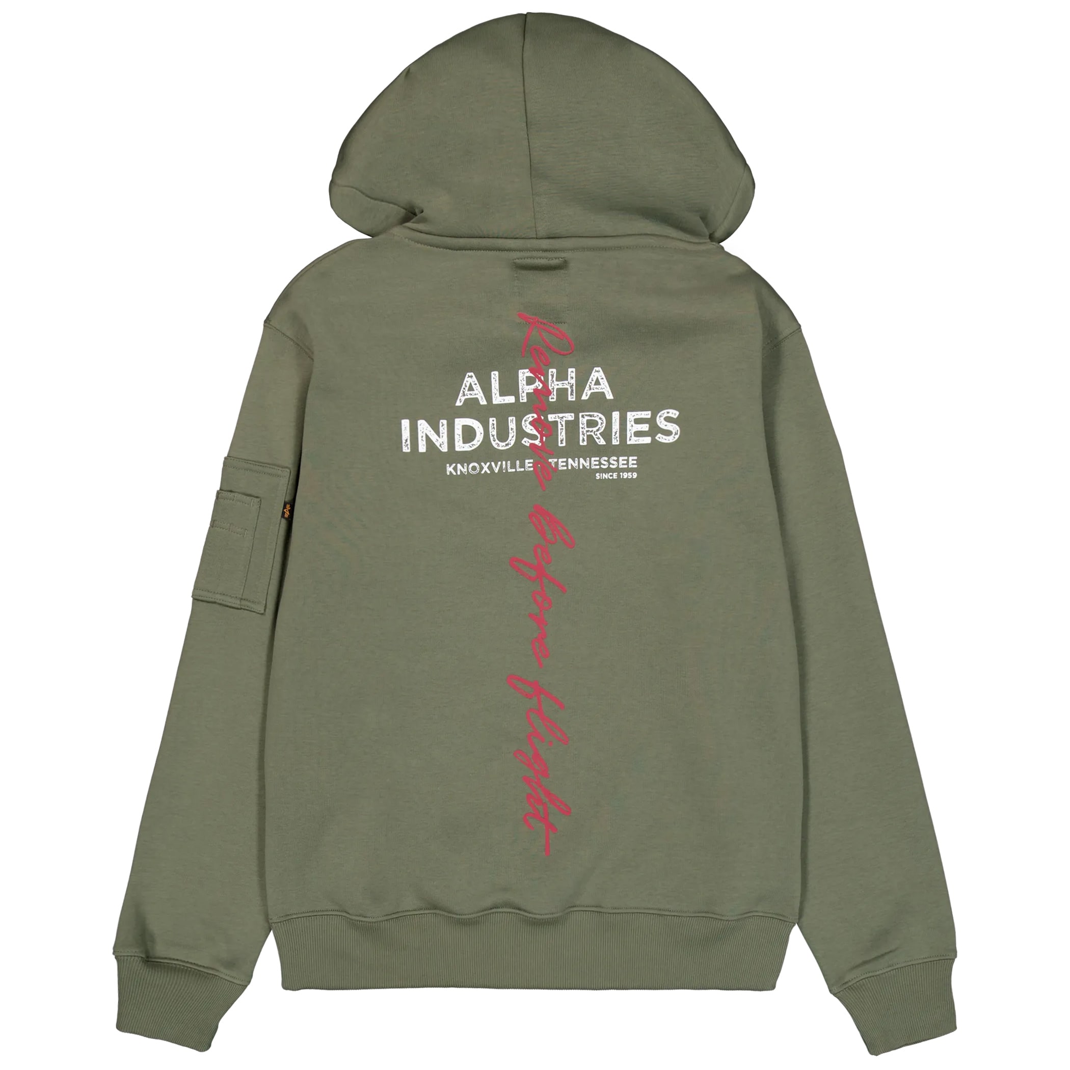 Кофта Alpha Industries Signature Back Print - Sage Green
