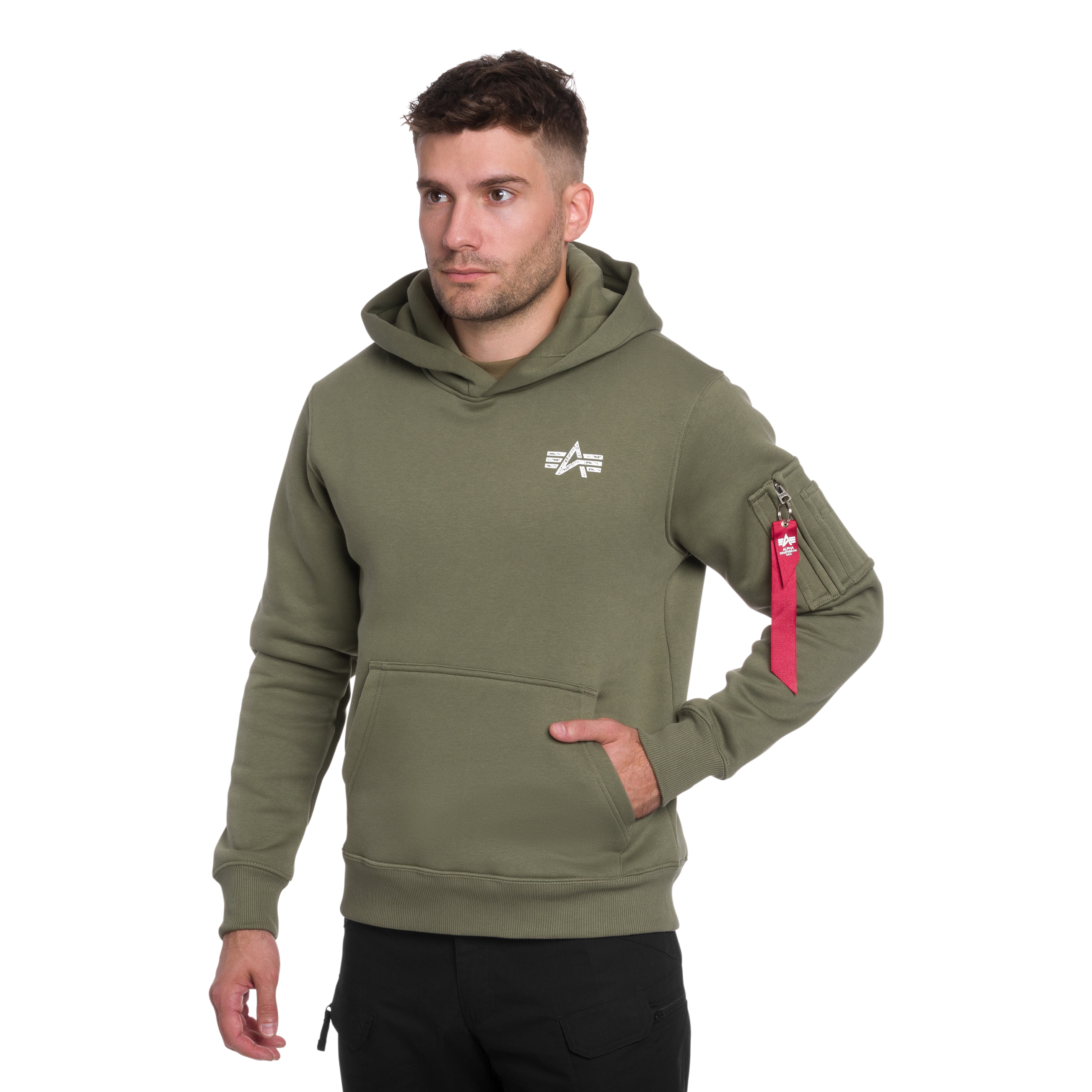 Кофта Alpha Industries Signature Back Print - Sage Green