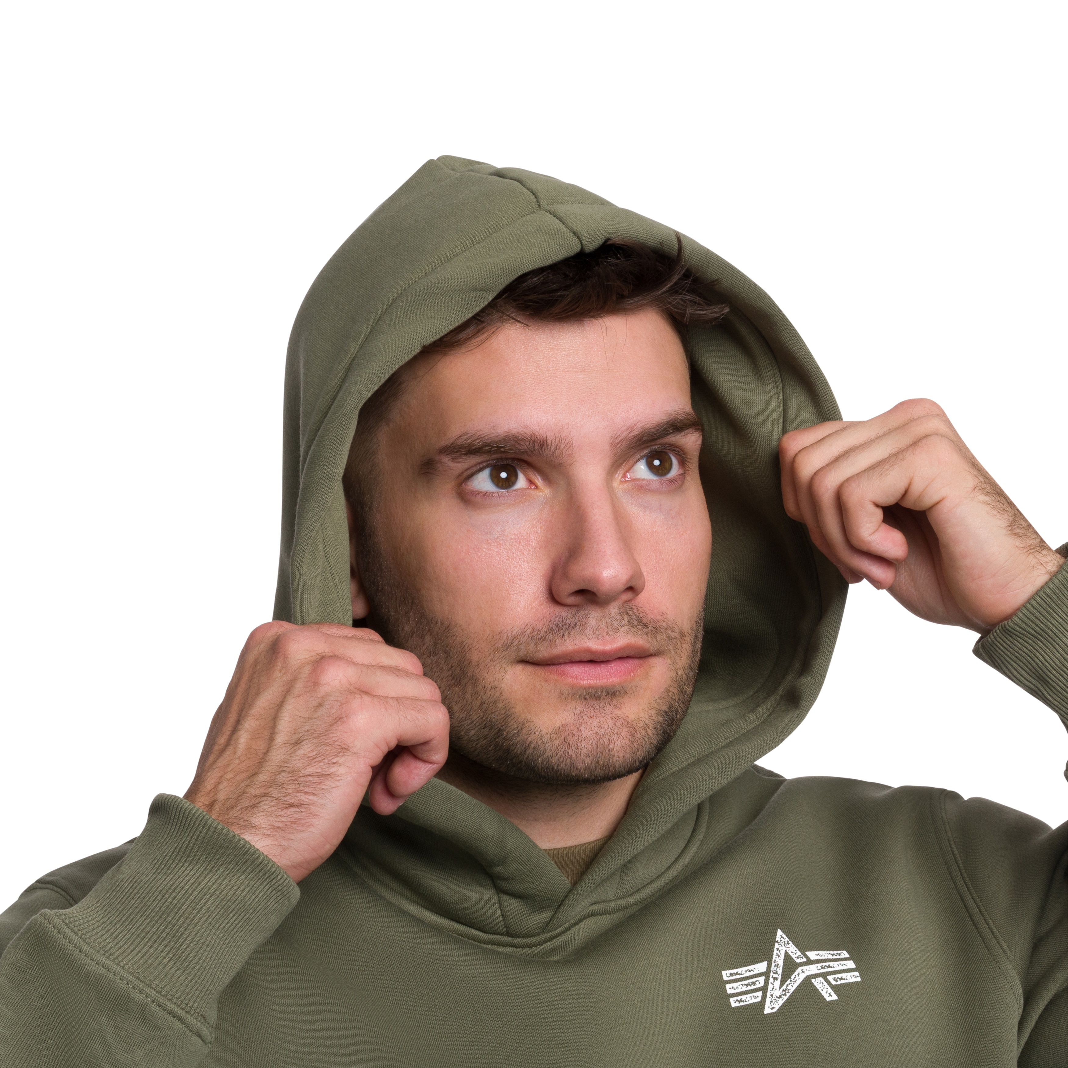 Кофта Alpha Industries Signature Back Print - Sage Green