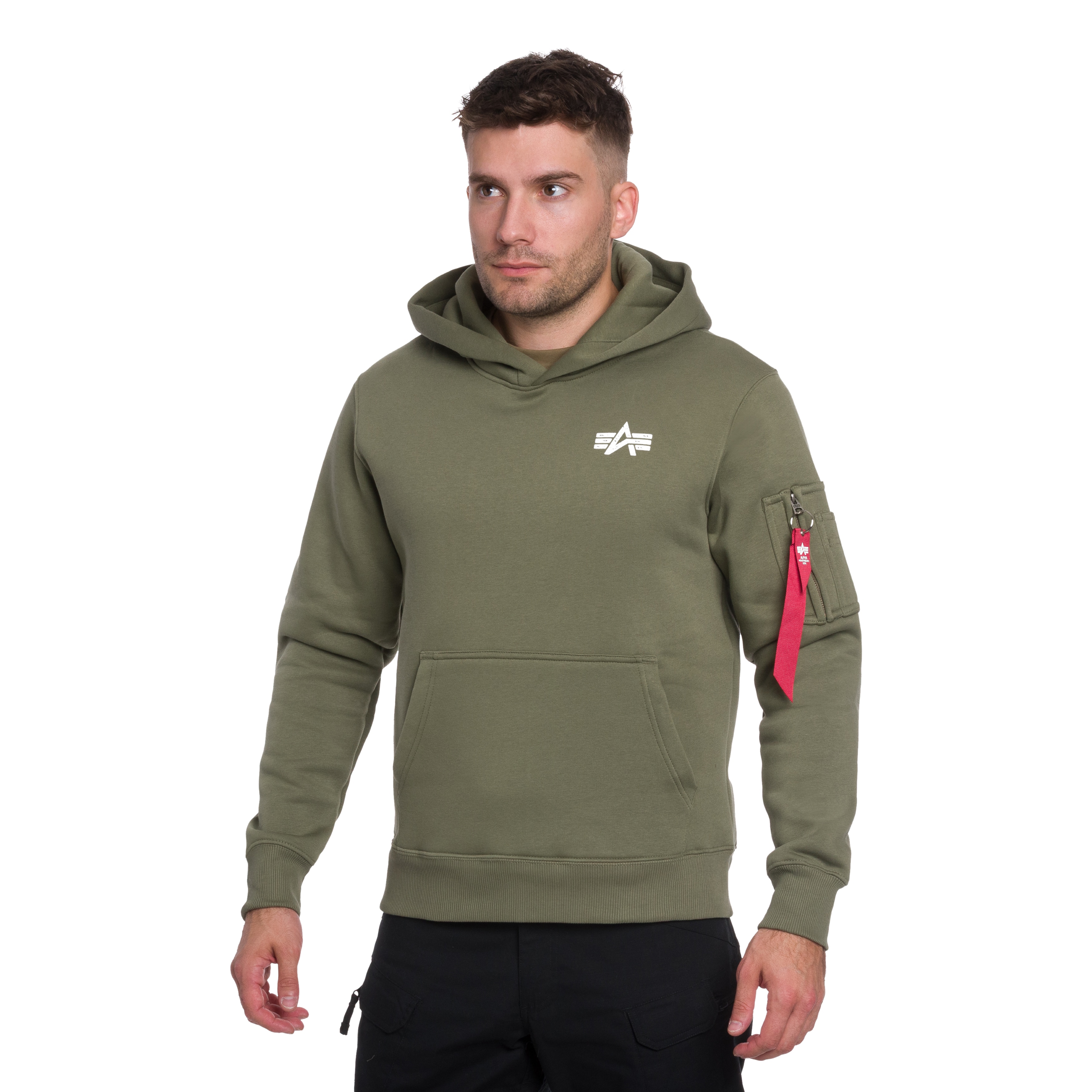 Кофта Alpha Industries Signature Back Print - Sage Green