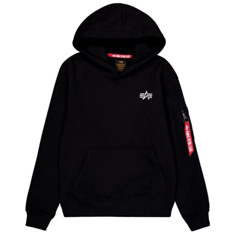 Кофта Alpha Industries Signature Back Print - Black