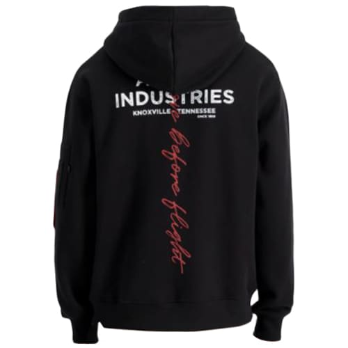 Кофта Alpha Industries Signature Back Print - Black