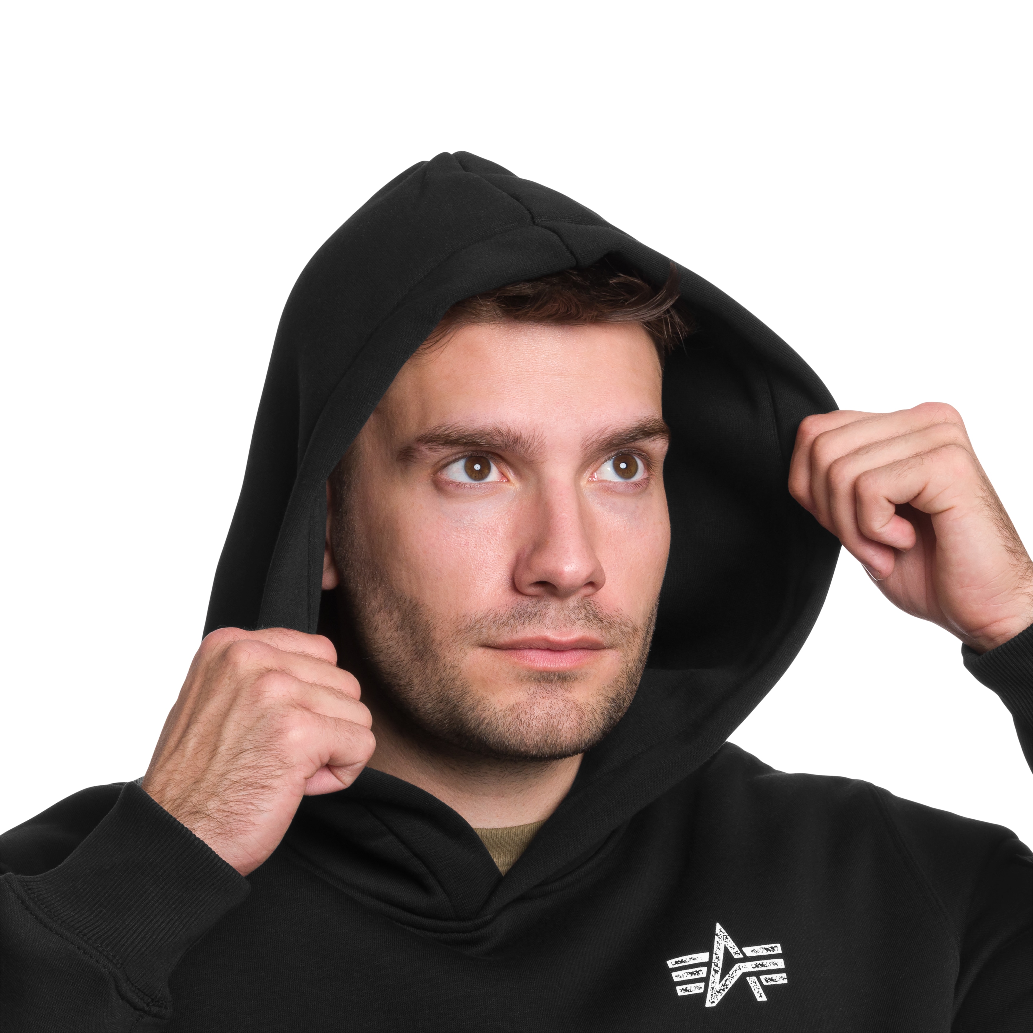 Кофта Alpha Industries Signature Back Print - Black