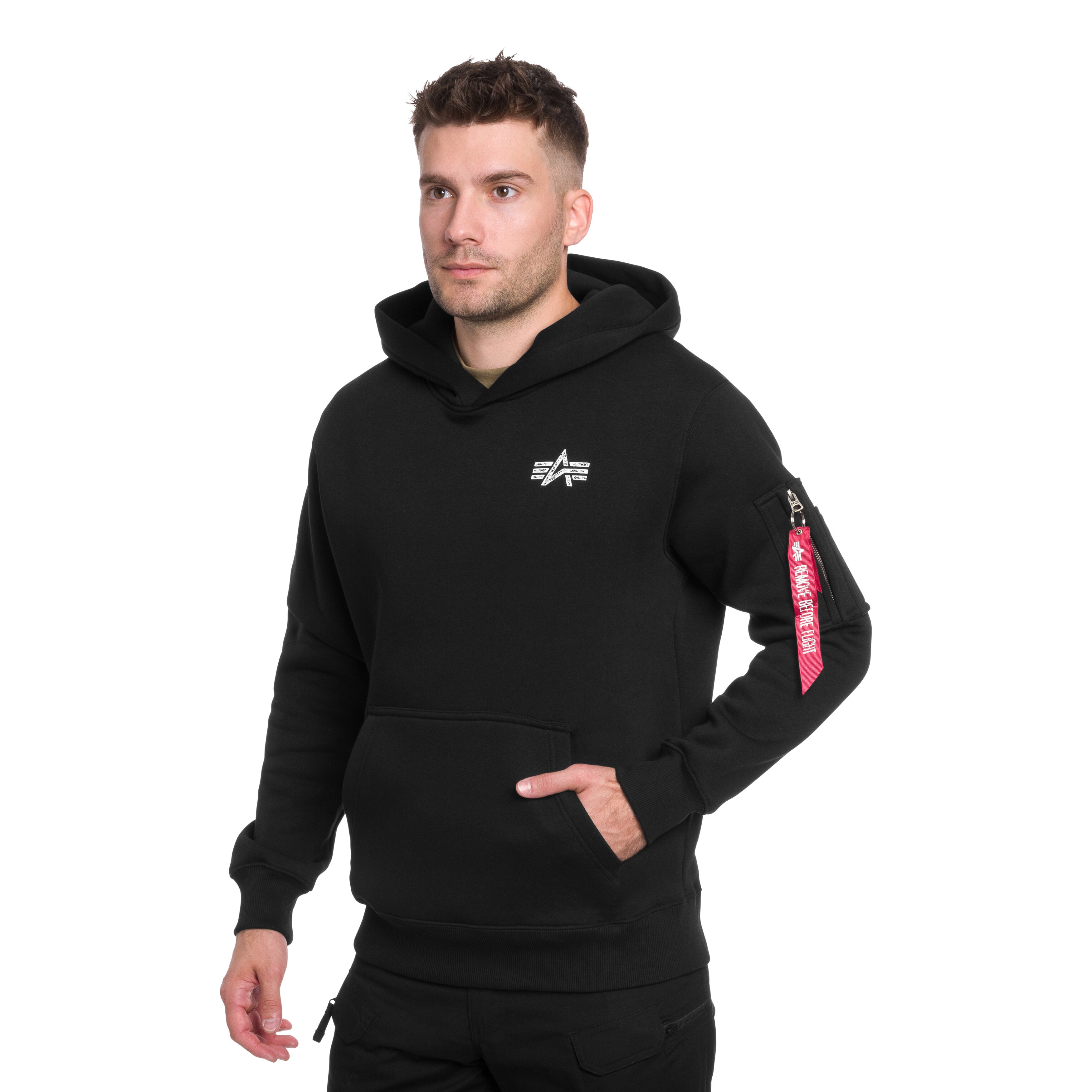 Bluza Alpha Industries Signature Back Print - Black