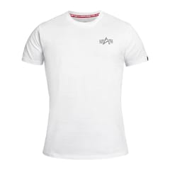 Koszulka T-shirt Alpha Industries Signature Back Print - White
