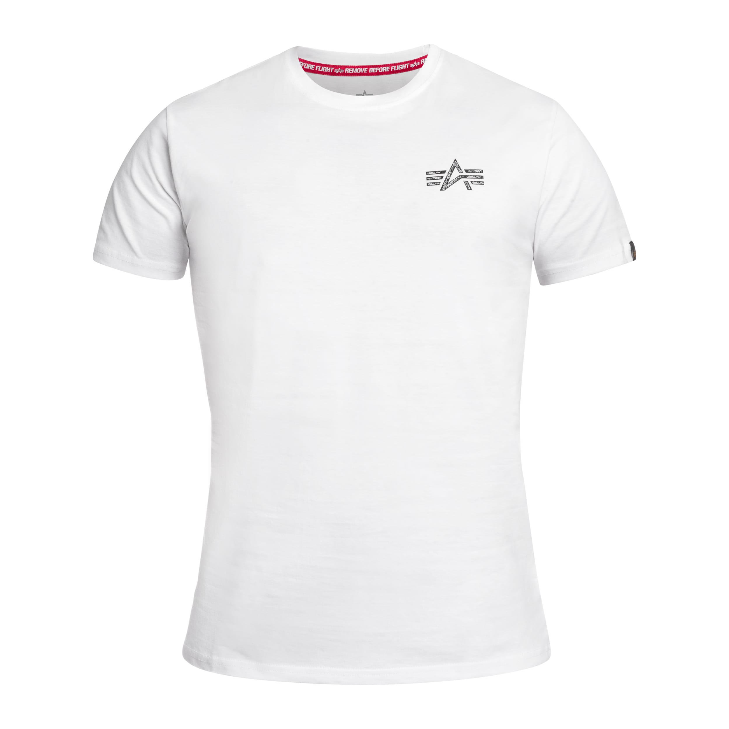 Koszulka T-shirt Alpha Industries Signature Back Print - White
