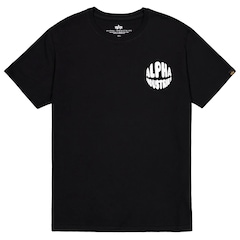 Koszulka T-shirt Alpha Industries Logo Back Print - Black
