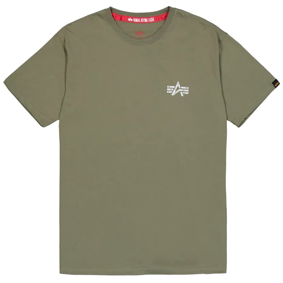 Koszulka T-shirt Alpha Industries Signature Back Print - Sage Green