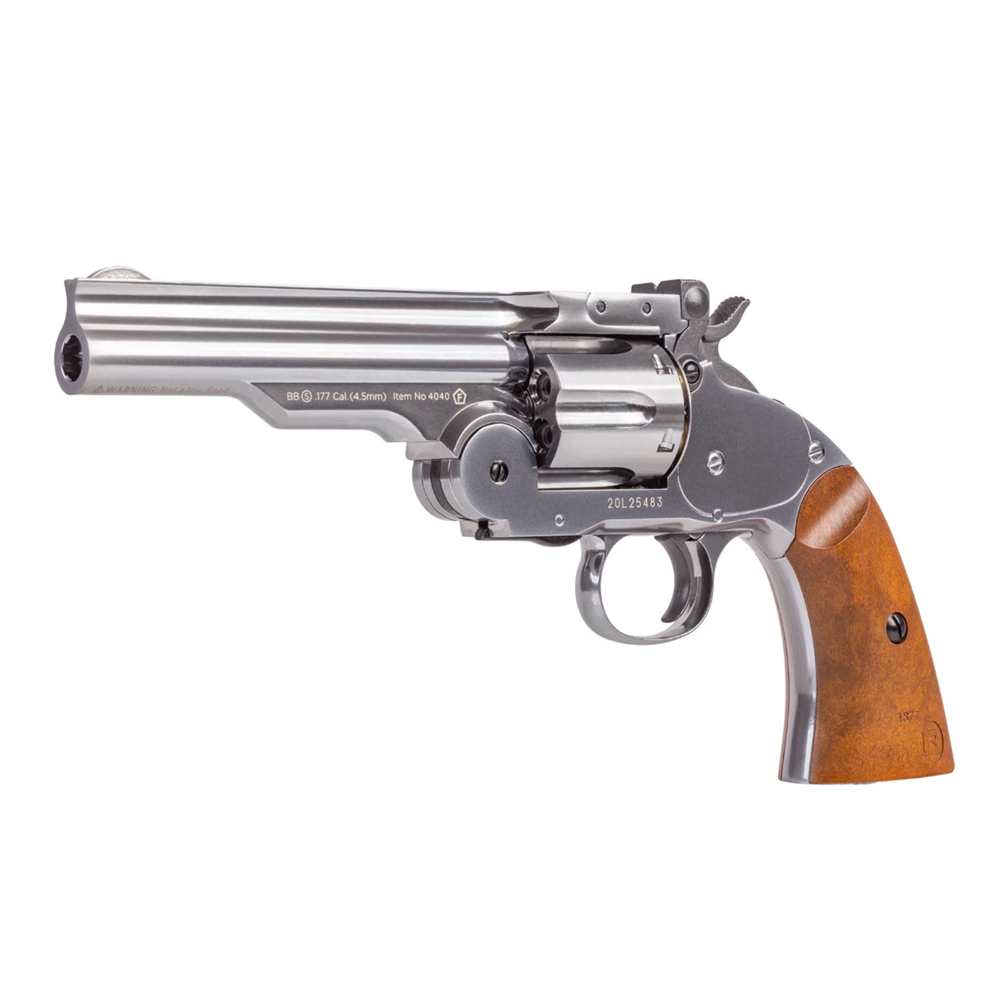 Wiatrówka - rewolwer Barra Airguns Schofield 5