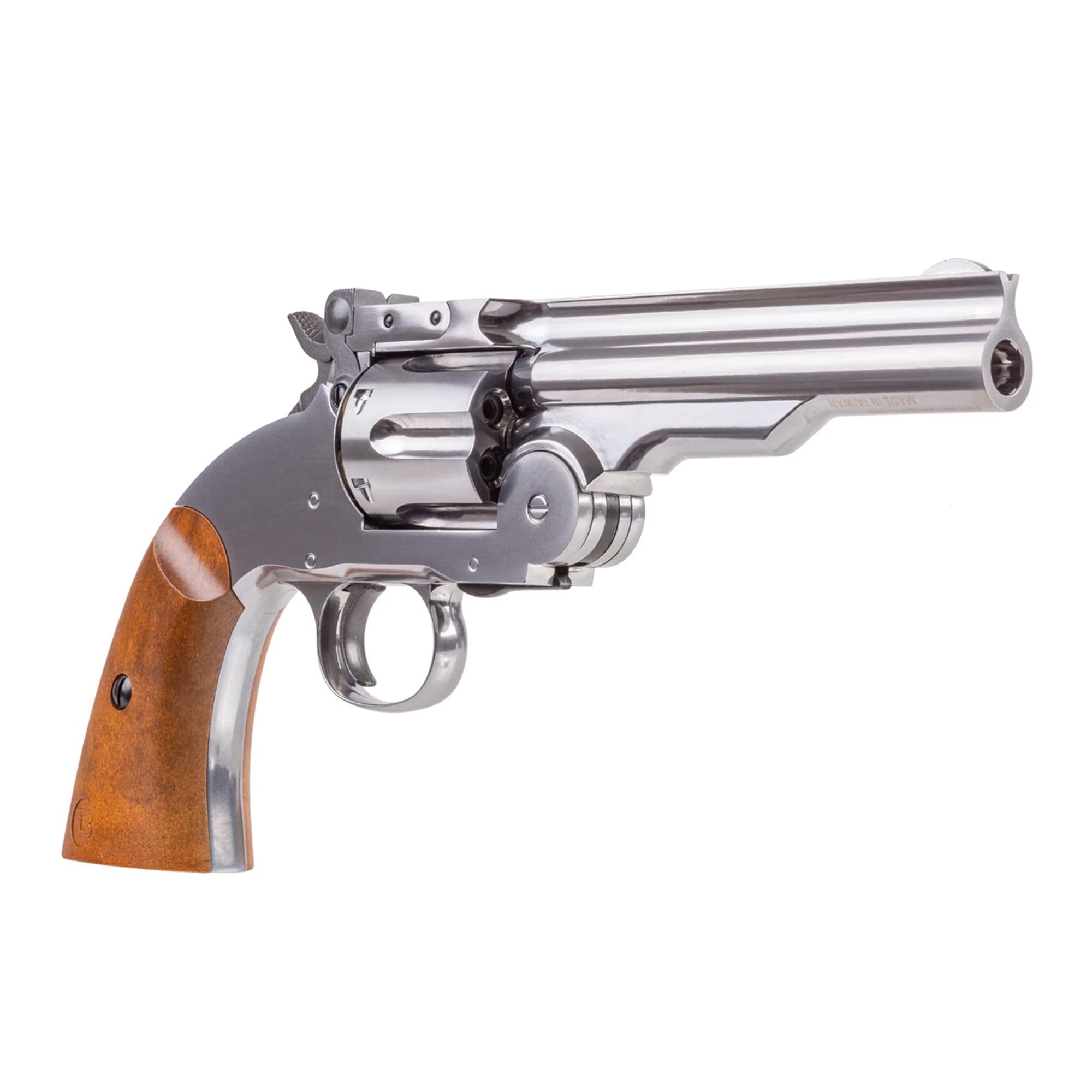 Wiatrówka - rewolwer Barra Airguns Schofield 5