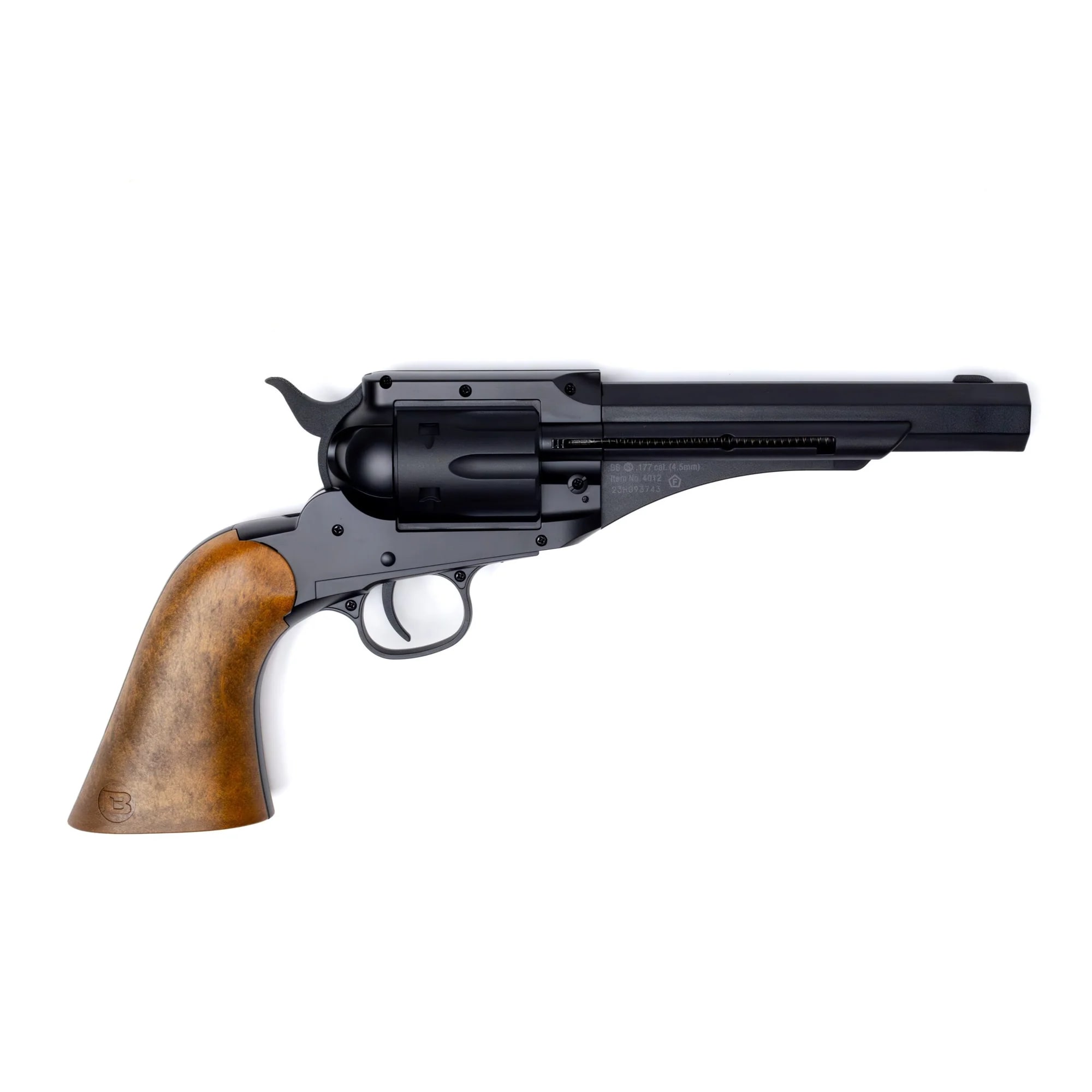 Пневматичний револьвер Barra Airguns 4012 1858 BB 4,5 мм - Black