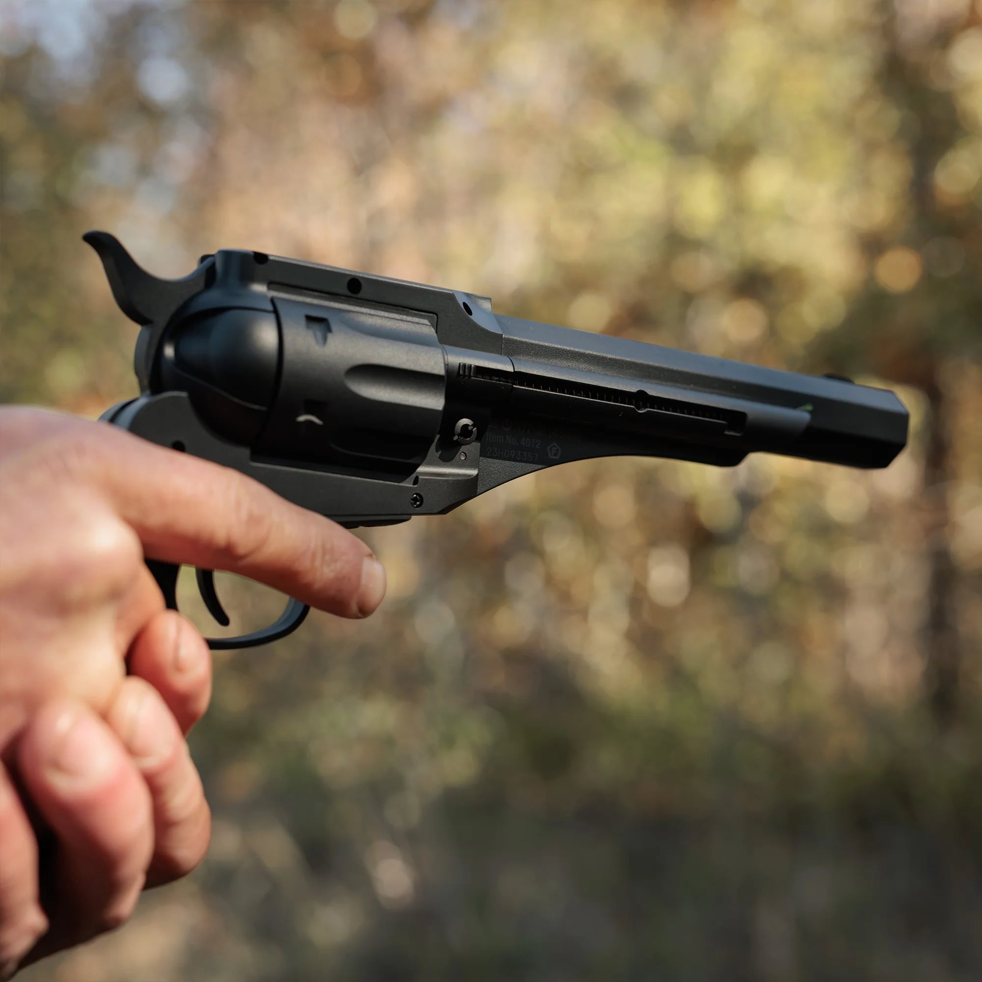 Пневматичний револьвер Barra Airguns 4012 1858 BB 4,5 мм - Black